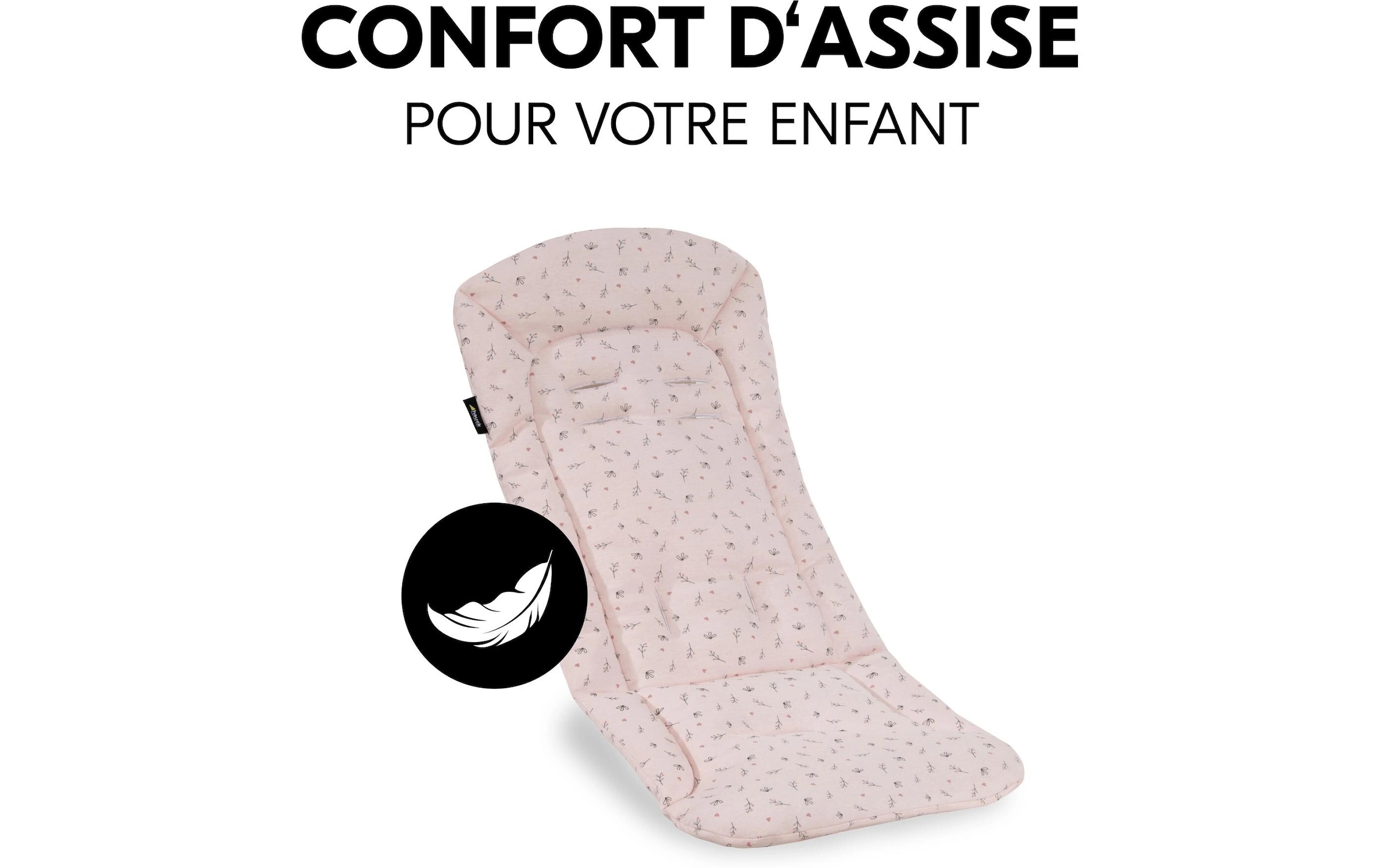 Hauck Housse de siège pour enfant »Seat Liner, Flowers Rose« également adapté aux poussettes