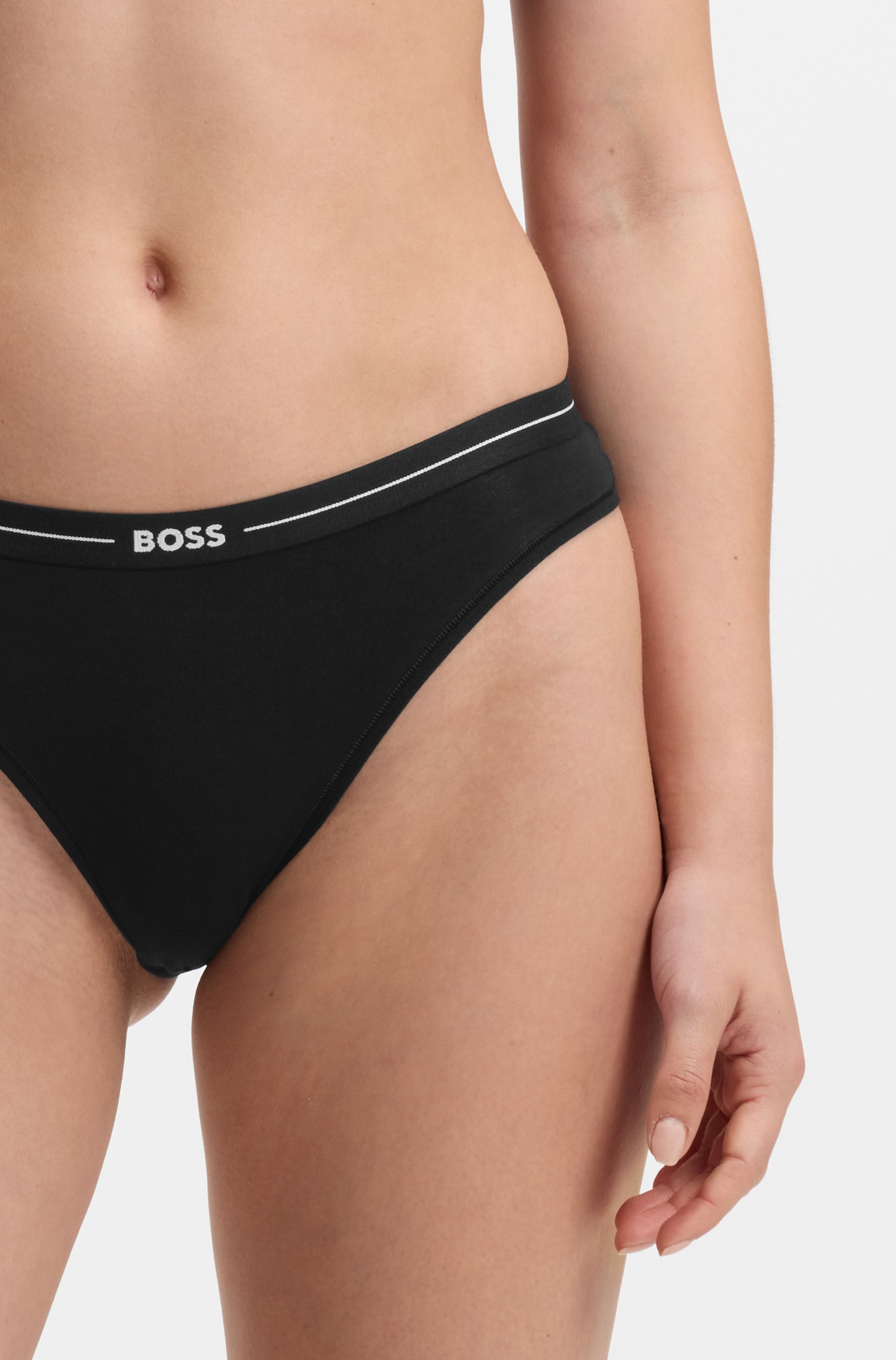 BOSS Slip »3P BRIEF« Paquet, 3er, 3 cuis mit elastischen Logobund