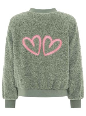 Zwillingsherz Bomberjacke »"Good Vibes"« ohne Kapuze grosse Herzen auf dem Rücken