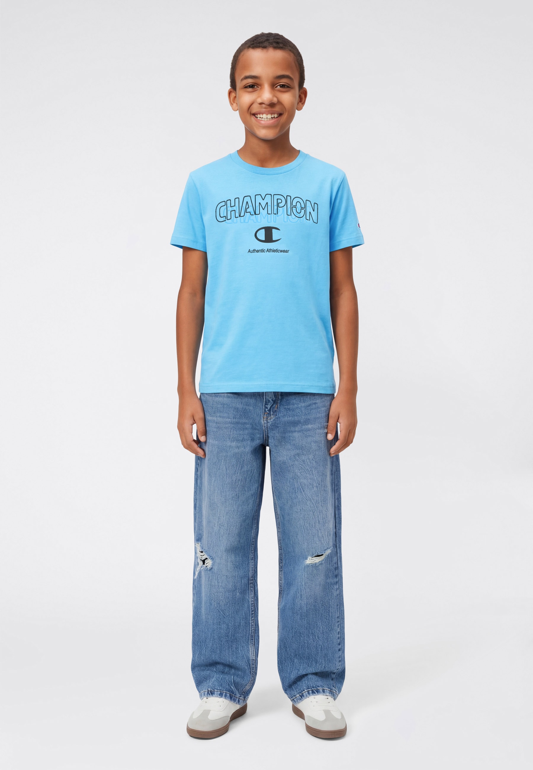 Champion T-shirt »Graphic T-Shirt« für Kinder, sportlicher Stil, Kurzarm, für sportliche Aktivitäten