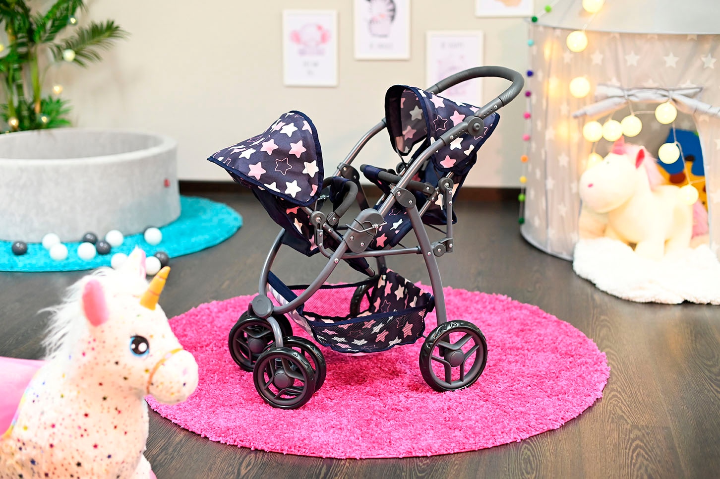 Knorrtoys® Puppen-Zwillingsbuggy »Milo«