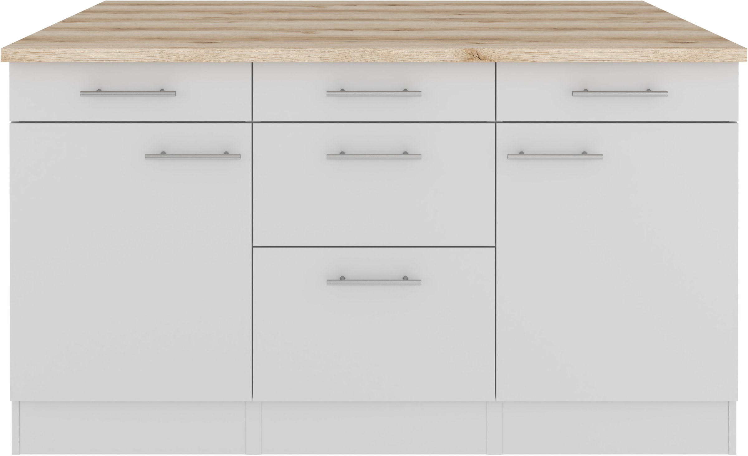 OPTIFIT Ilot de cuisine »Optifit« Breite 150 cm, 2 Türen, 3 Schubkästen, 2 Auszüge