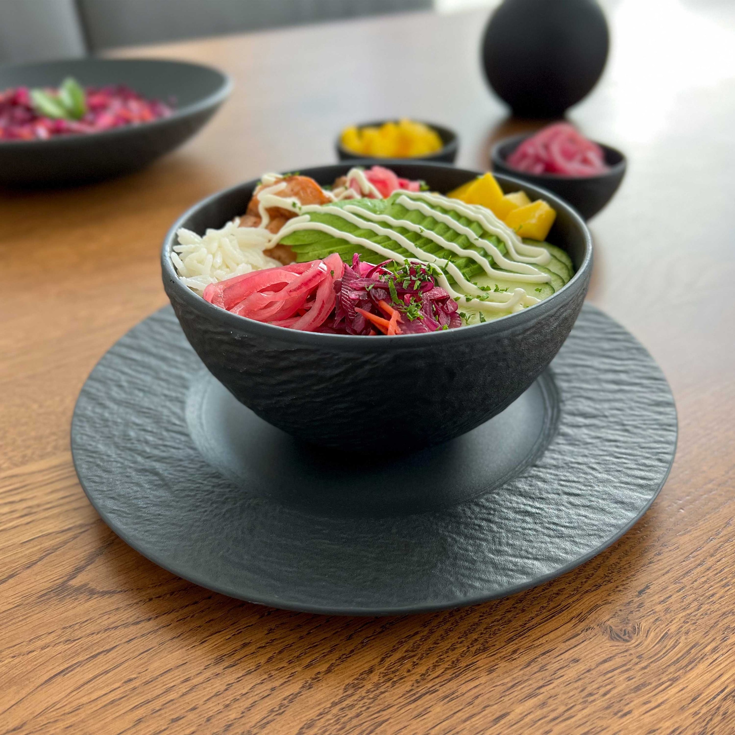 Villeroy & Boch Frühstücks-Geschirrset »Manufacture Rock Fruehstuecksset« Premium Porzellan