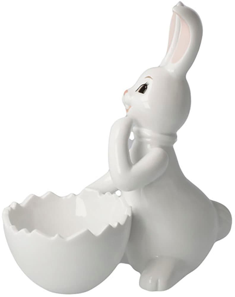 Goebel Osterhase »Figur Hase mit Schale Snow White - Cute Girl« Osterfigur, Dekofigur, Ostern, Osterdekoration