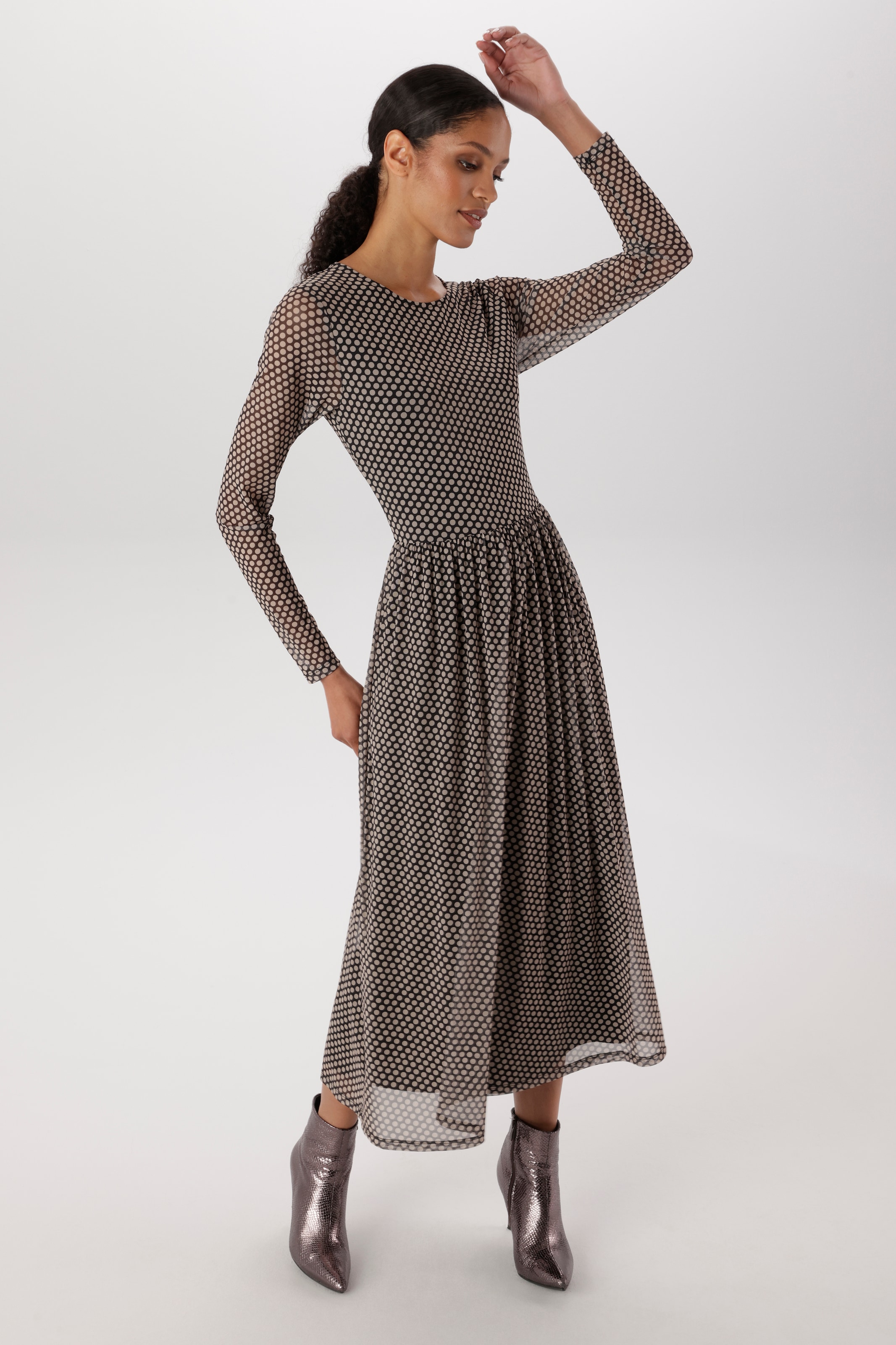 Aniston SELECTED Maxikleid in Mesh-Qualität und Gummizug in der Taille - NEUE KOLLEKTION