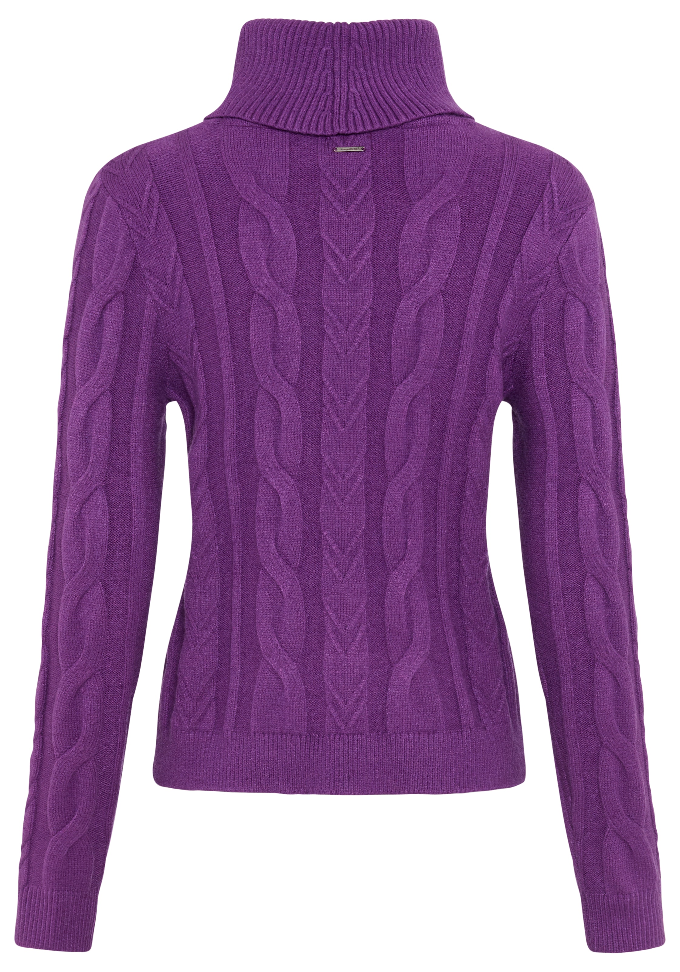 KangaROOS Rollkragenpullover aus Strick, mit lässiger Passform, hüftlange Schnittform