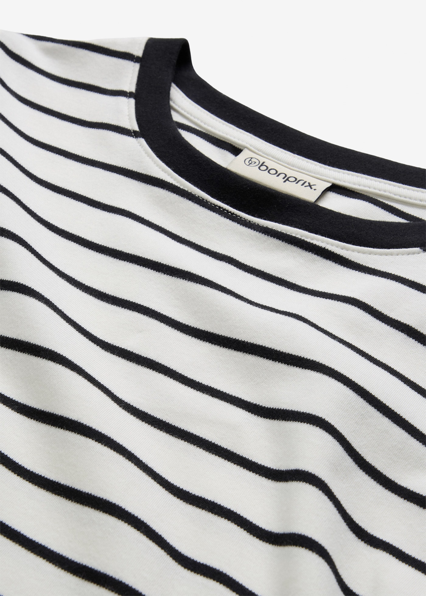 bonprix T-Shirt Halbarm, aus reiner Baumwolle