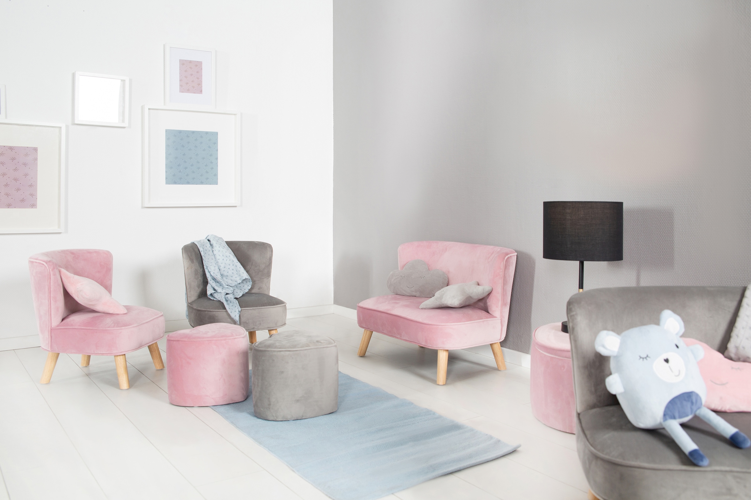 roba® Fauteuil pour enfant »Lil Sofa« mit Holzfüssen