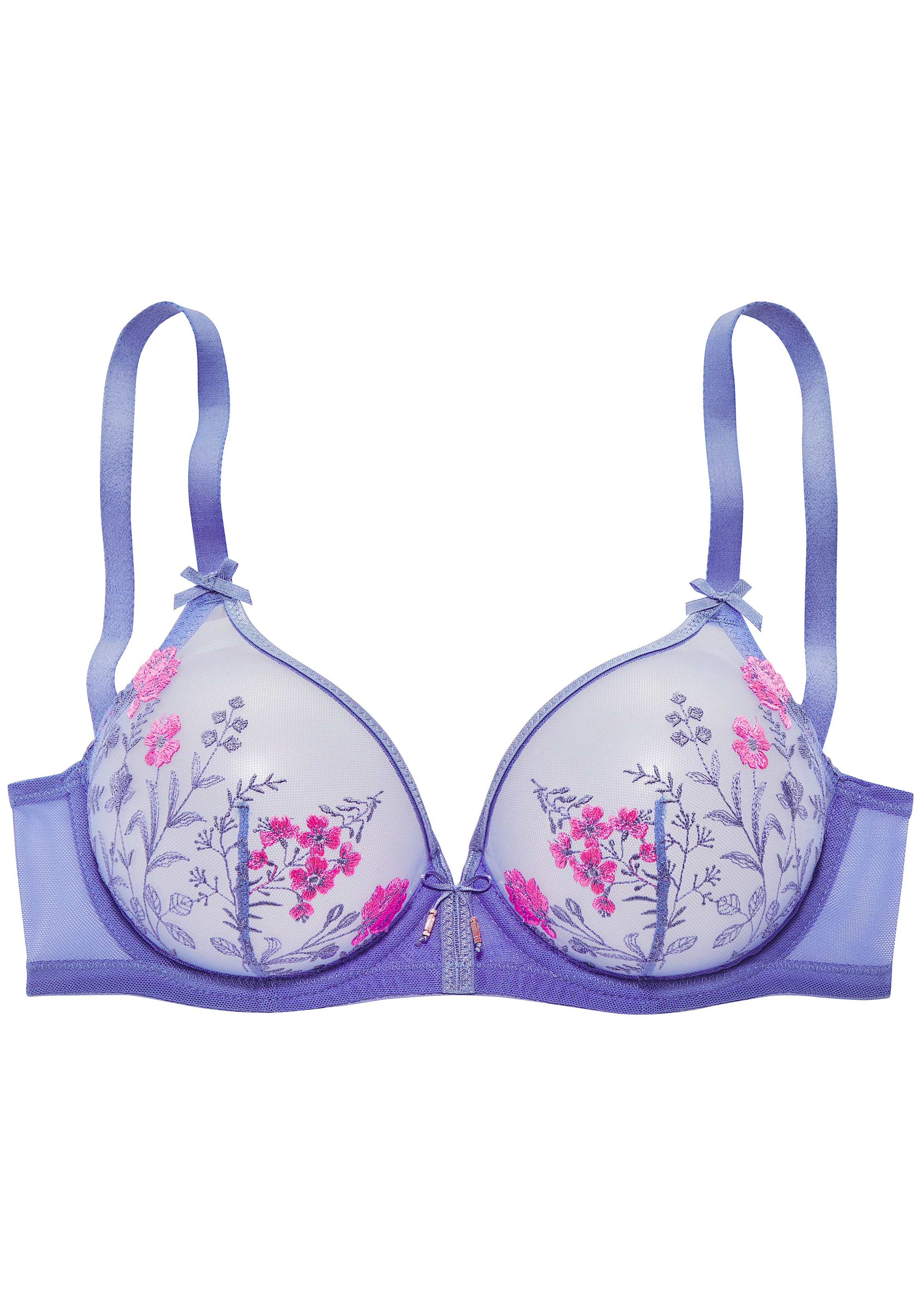 LASCANA Soutien-gorge à armatures »Maria« mit Blumen aus edler Stickereispitze, transparente Unterwäsche