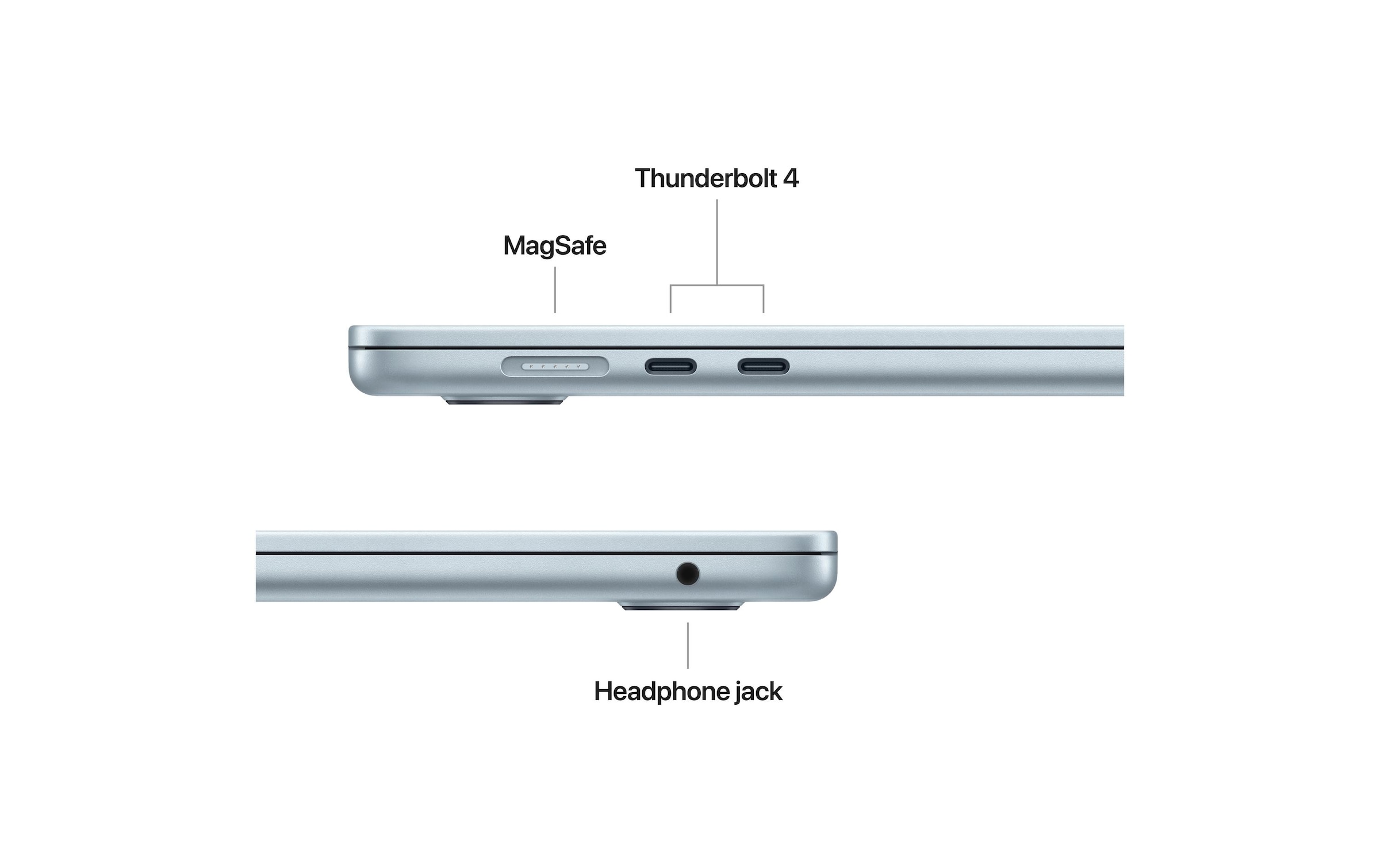 Apple Notebook »MacBook Air 15 2026 M5 10C GPU / 16 GB / 1 TB Sky Blue« / 15,3 ″ Apple M5 Integrierte NPU (Neural Processing Unit)
