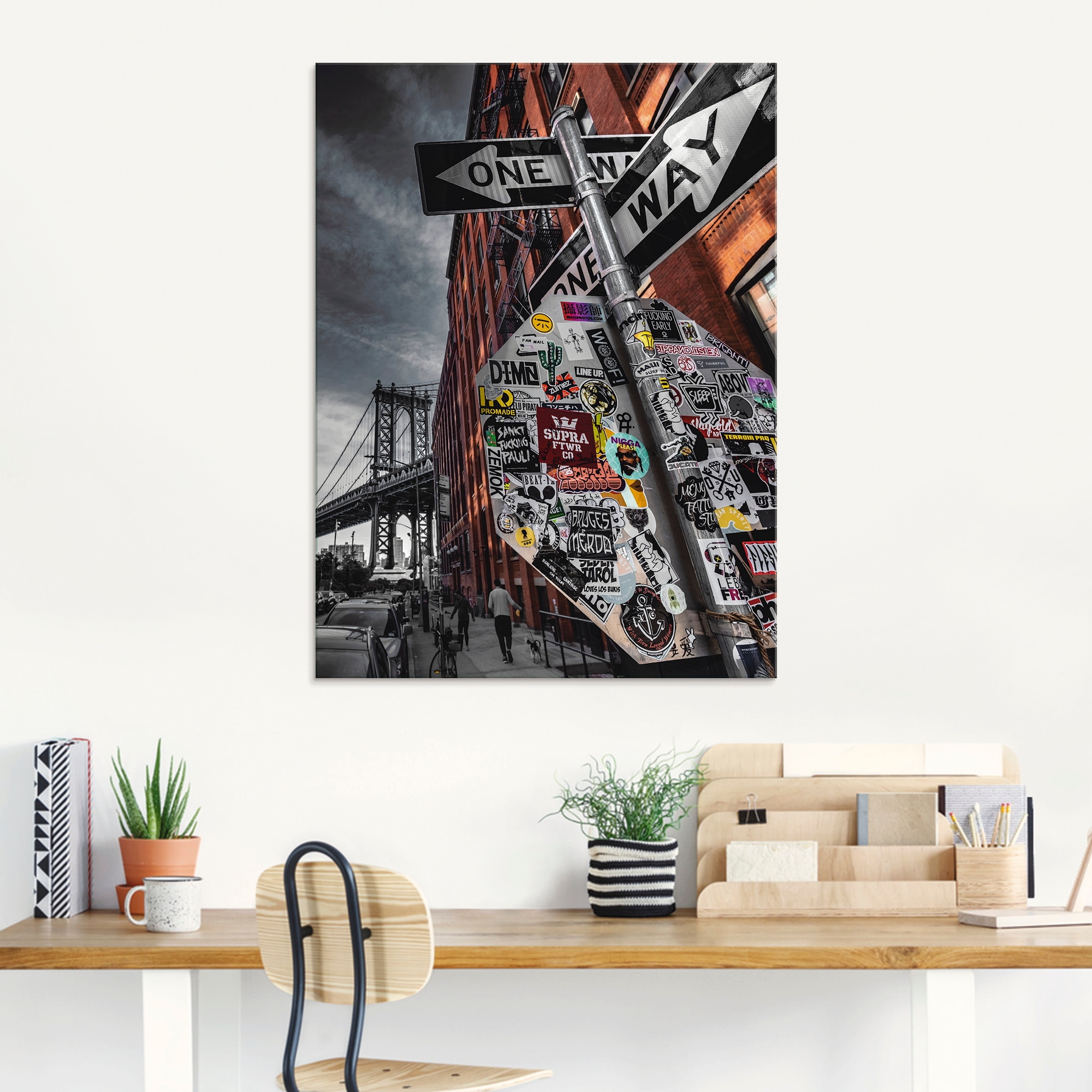 Artland Glasbild »New York Street Fotografie« Amerika 1 Stk. tlg. in verschiedenen Grössen