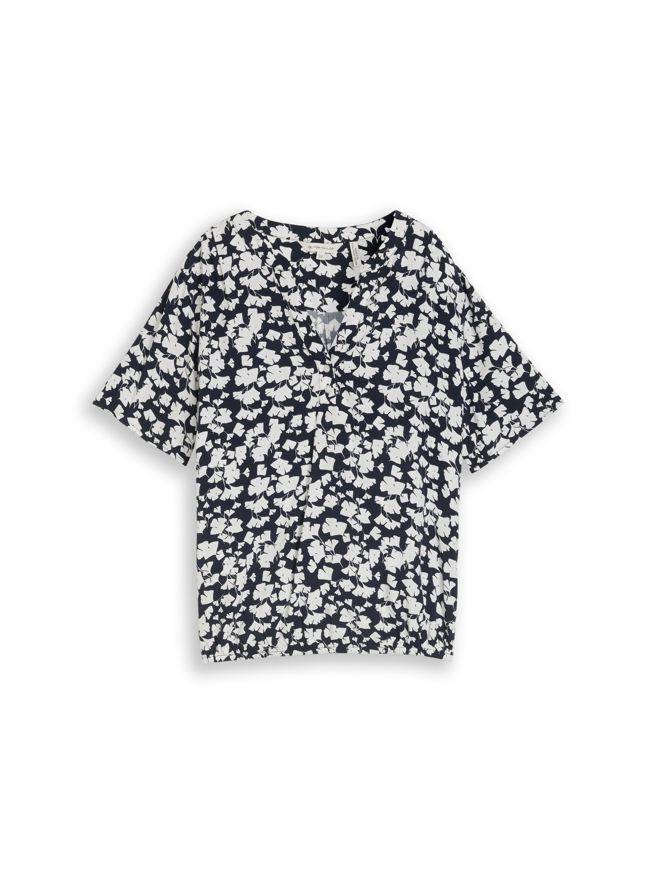 TOM TAILOR Klassische Bluse »Regular« mit All-Over Print