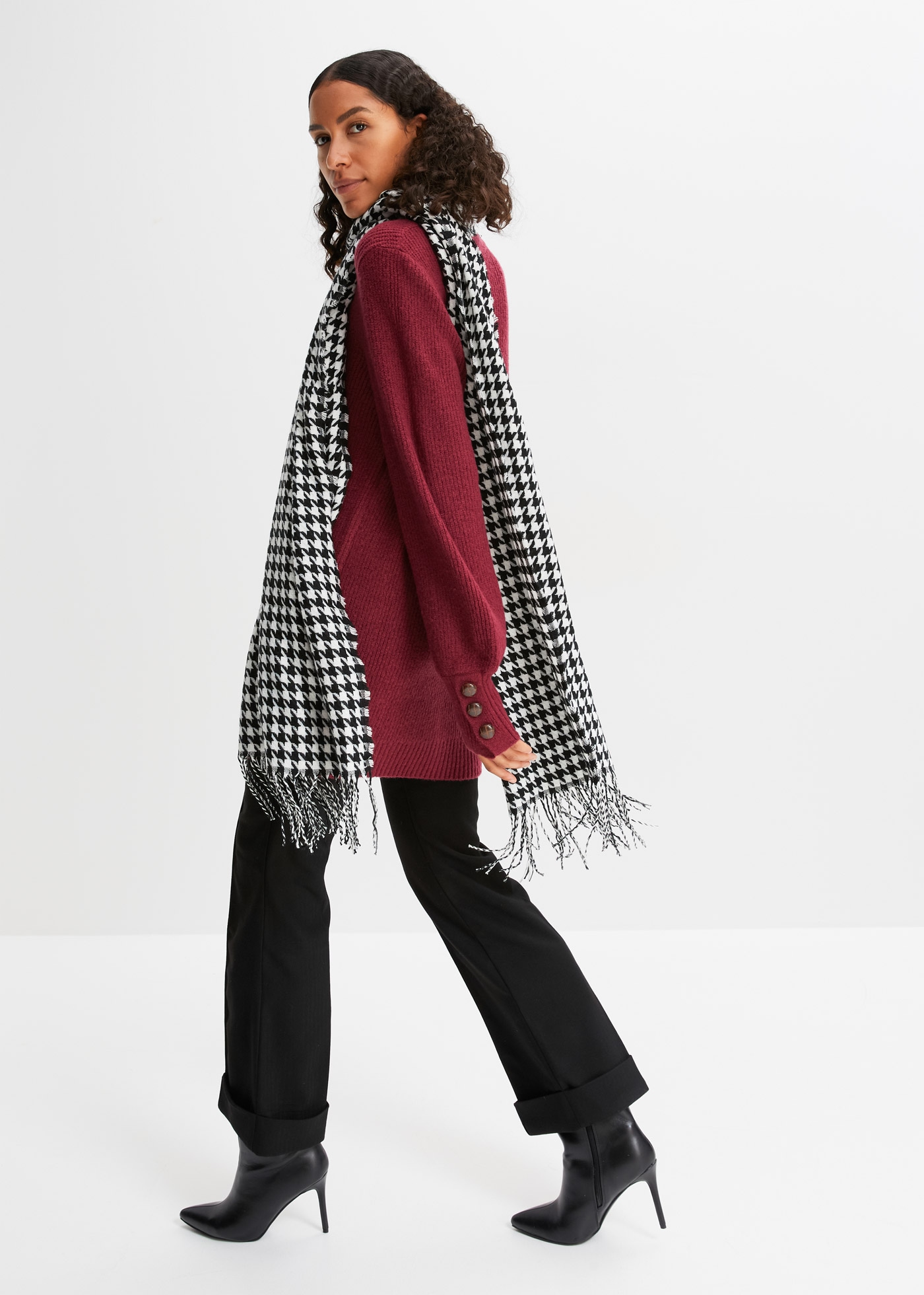 bonprix Pull long »Longpullover mit Knöpfen« Longpullover mit Knöpfen