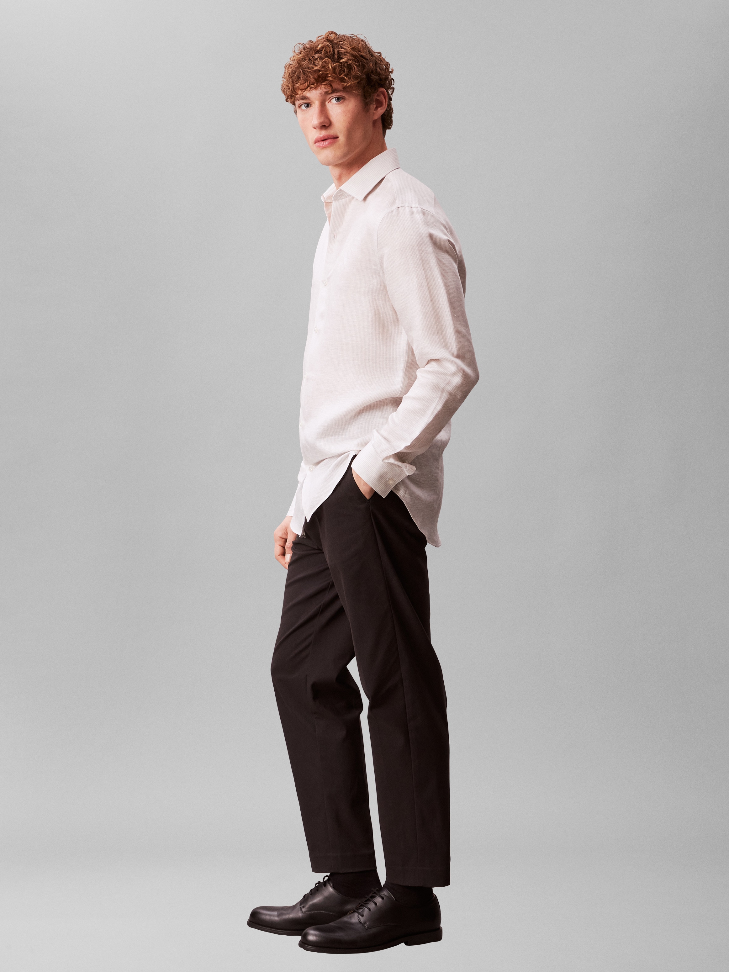 Calvin Klein Businesshemd »SLIM ESSENTIALS POPLIN STR SLD« Hemdkragen, slim fit