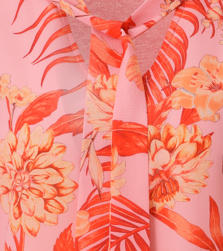 Aniston CASUAL Top chemisier mit farbharmonischen Blumen und Blättern bedruckt - NEUE KOLLEKTION