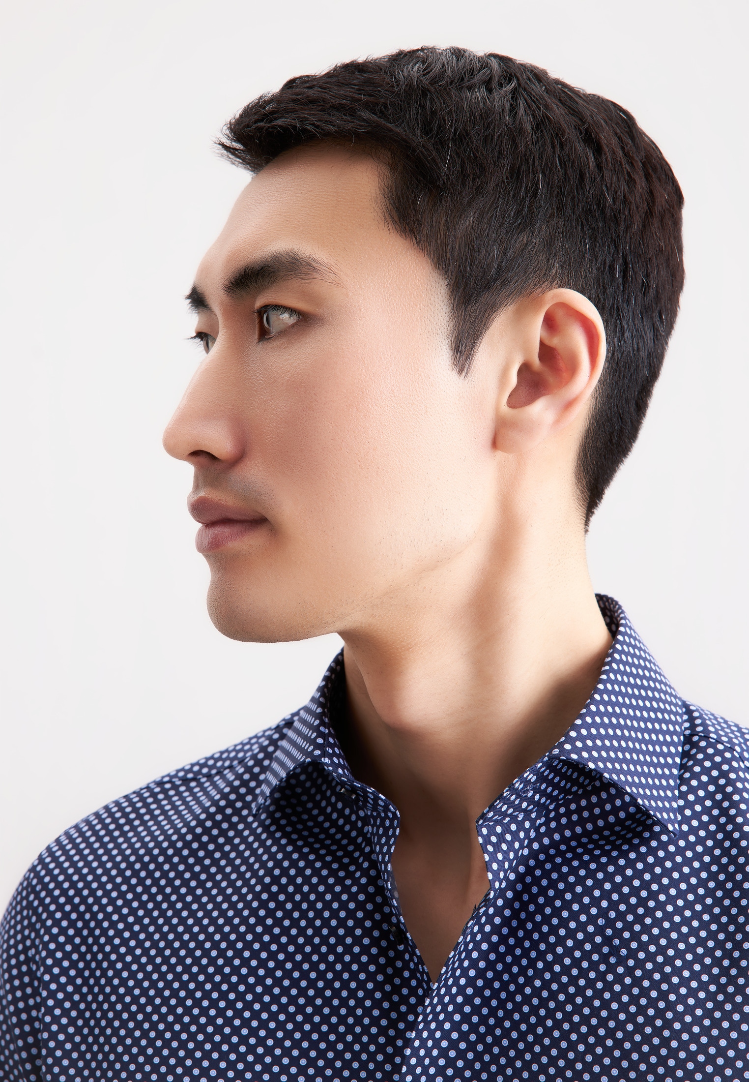 seidensticker Chemise d'affaires »Schwarze Rose« Slim 1/1 Kentkragen Druck