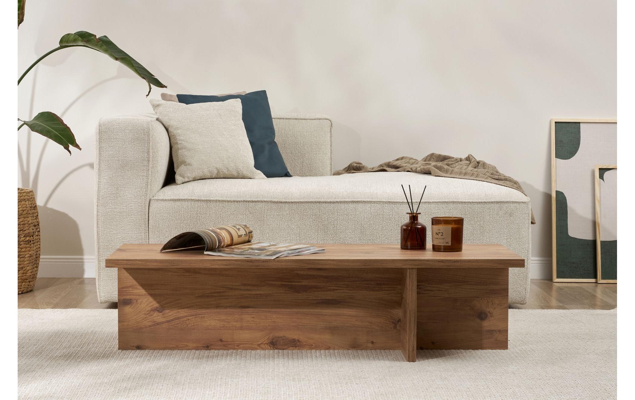 WOODY FASHION Table basse »Harbor 120 x 30 cm« Melaminbeschichteter Wohnzimmertisch