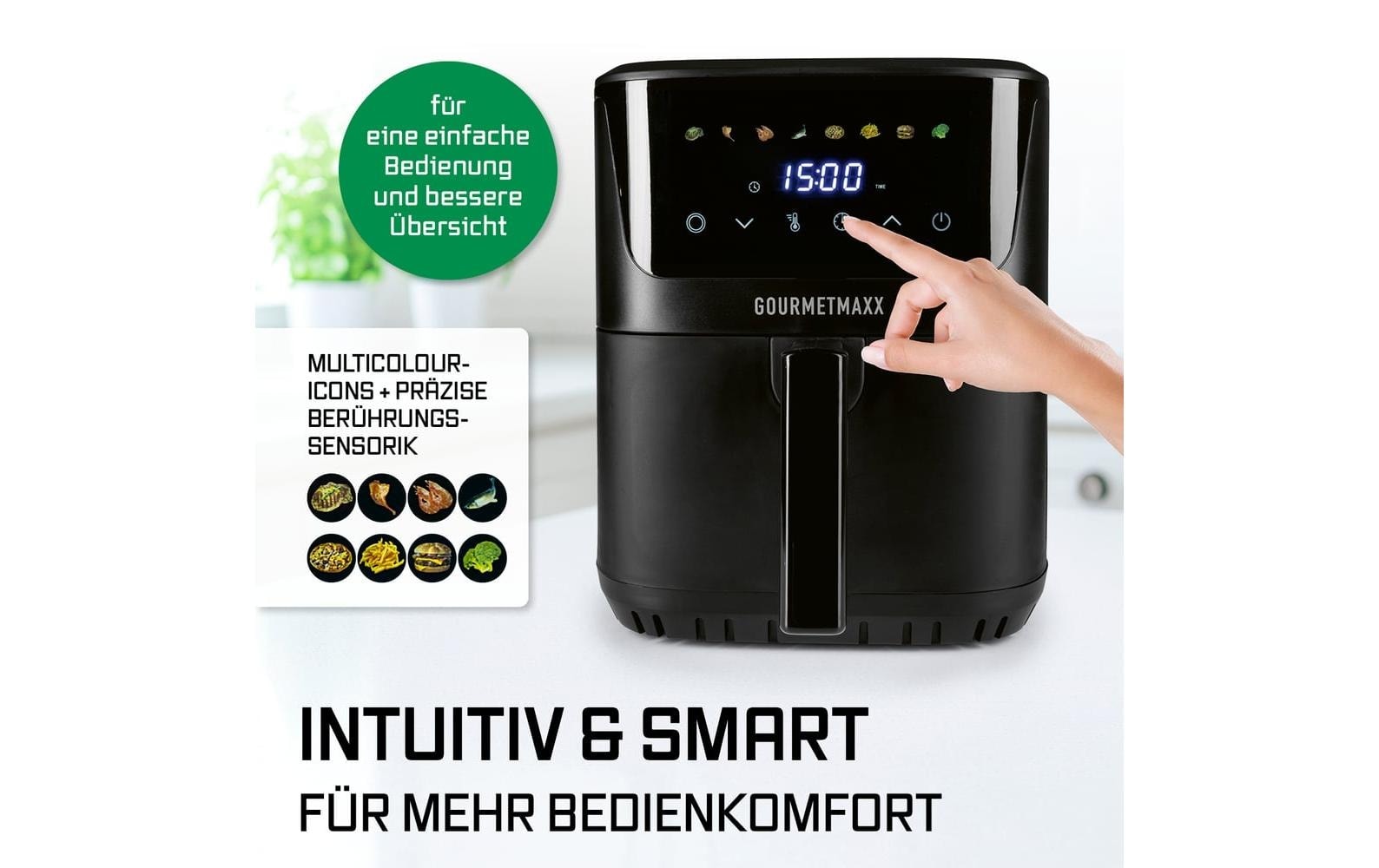 GOURMETmaxx Heissluftfritteuse »6,5 l« 1600 W