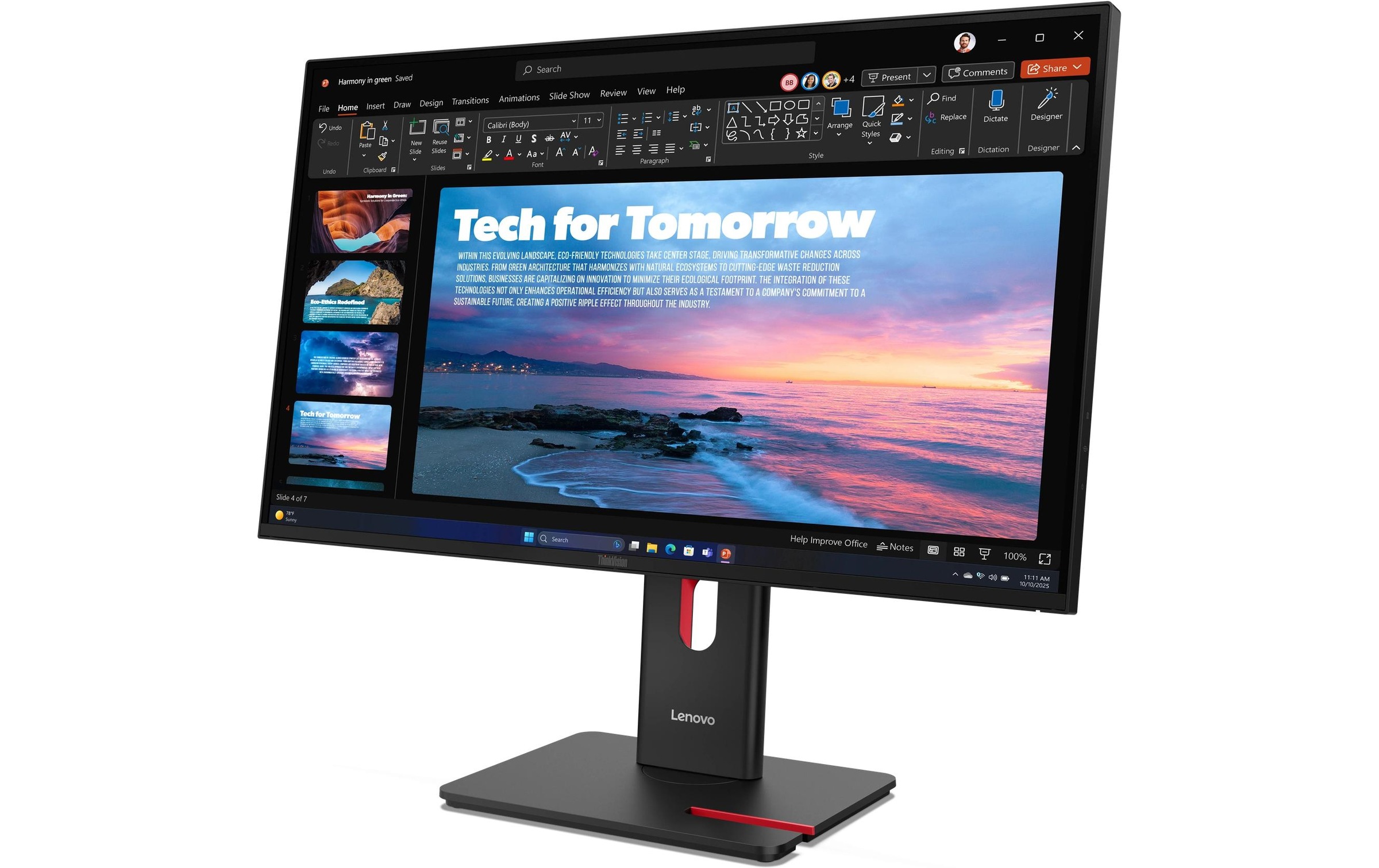 Lenovo LED-Monitor »ThinkVision T27QD-40« 68,6 cm/27 ″  2560 x 1440 px WQHD 120 Hz