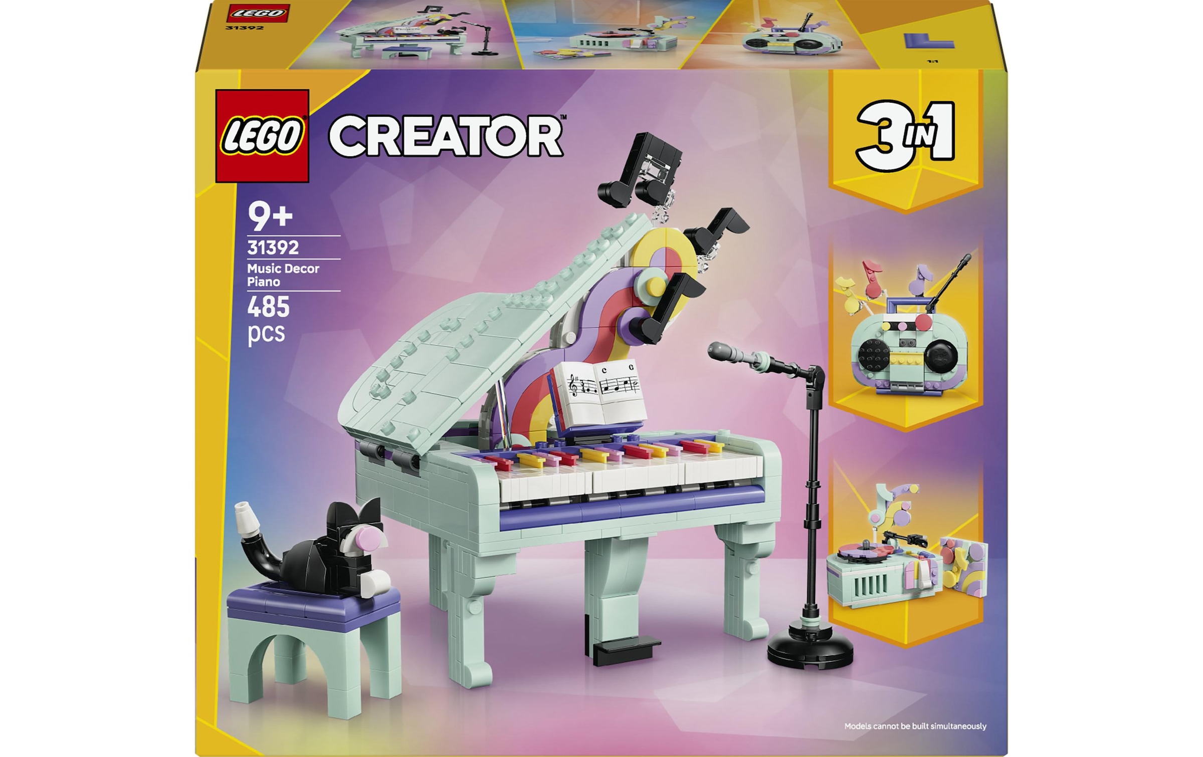 LEGO® Pions de construction »Deko-Klavier mit Katze (31392), LEGO Creator« fabriqué en Europe