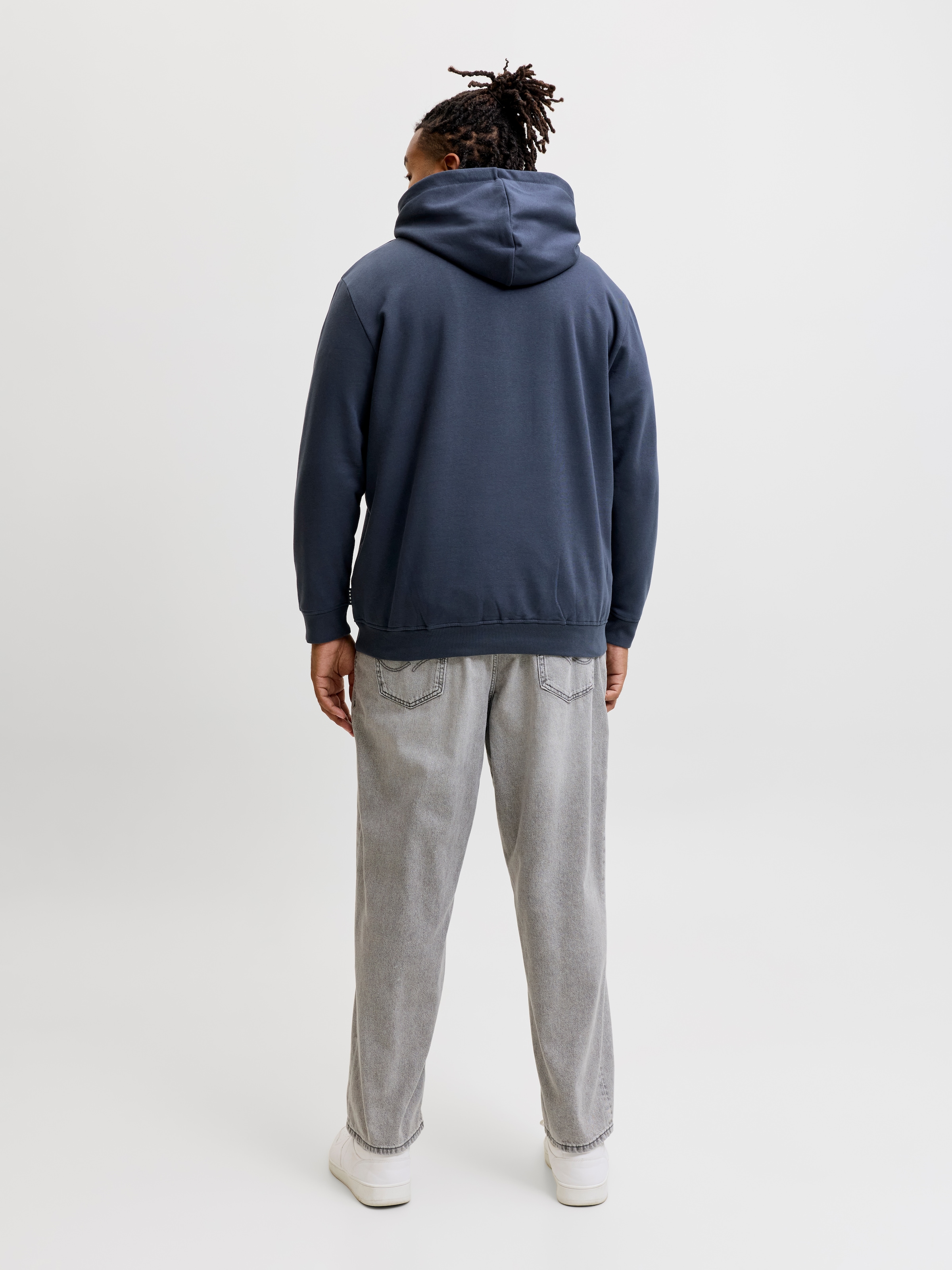 Jack & Jones PlusSize Sweat à capuche »JCOFUSION BOX SWEAT HOOD PLS«, mélange coton, coupe régulière
