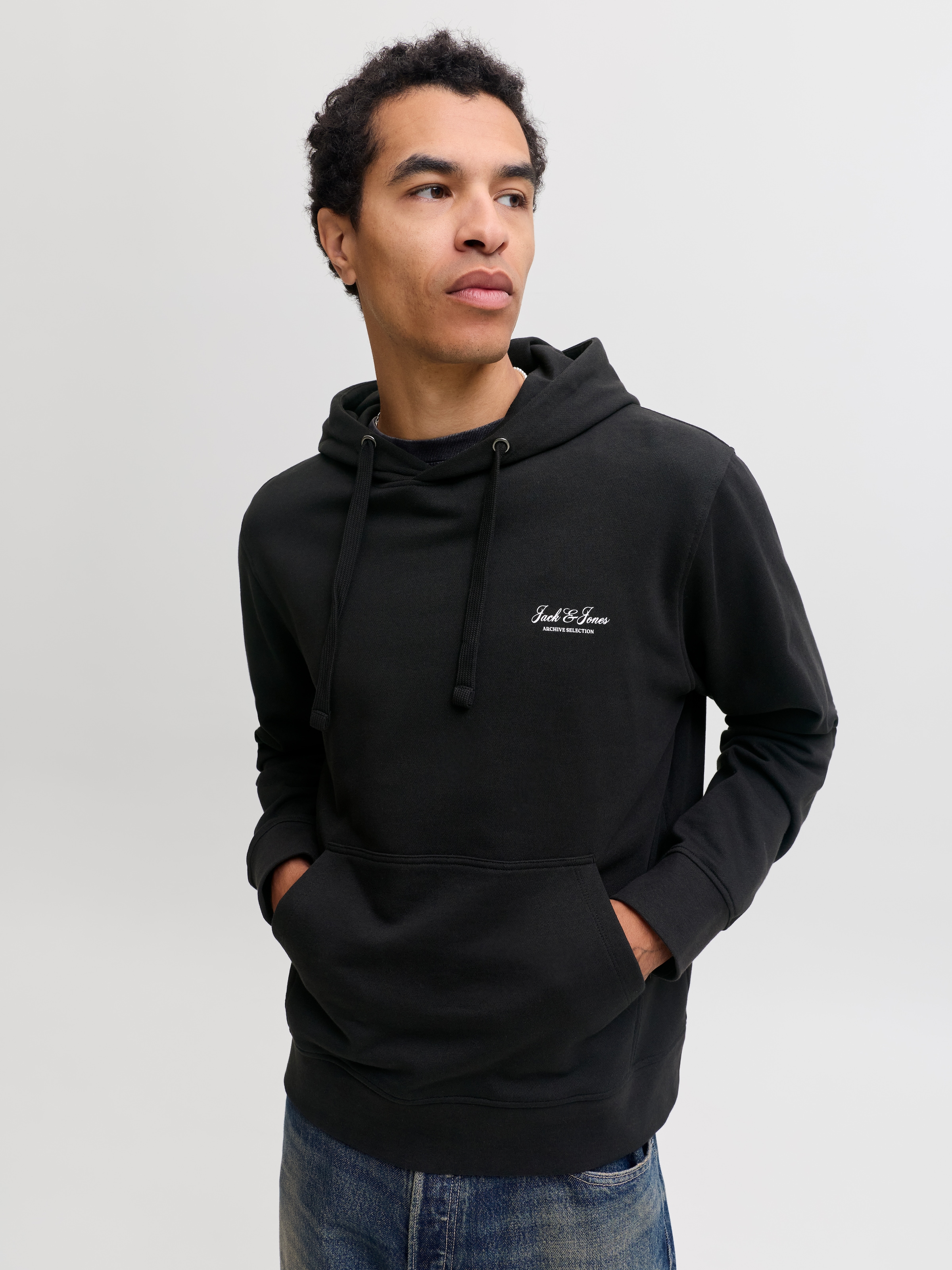Jack & Jones Kapuzensweatshirt »JJEARCHIVE GRAPHIC SWEAT HOOD SN«, Baumwollmischung,
