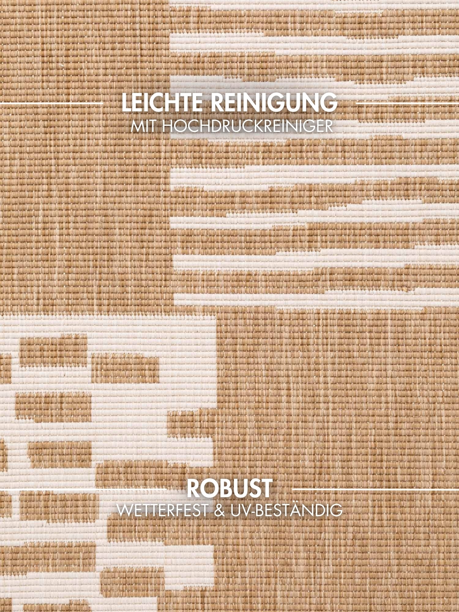 Ted Baker Teppich »Acacia , Wendeteppich« rechteckig 8 mm Höhe Designteppich, Wetterfest, Pflegeleicht, Modern, Wohnzimmer, Terrasse