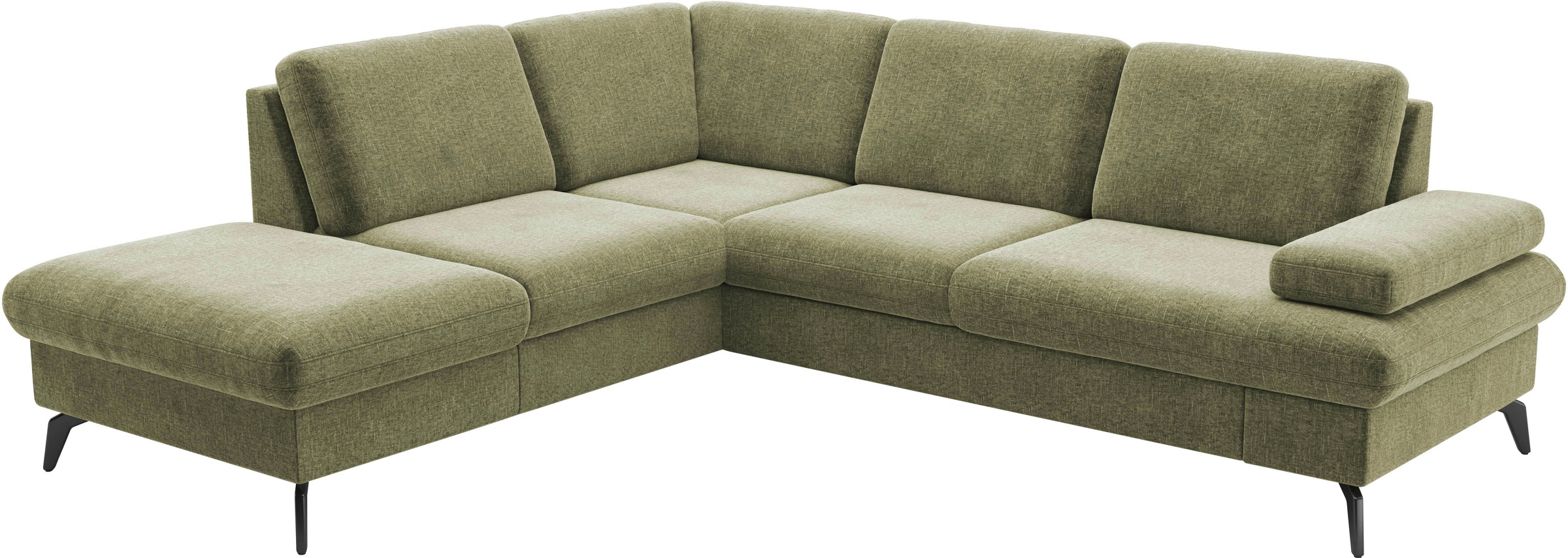 sit&more Canapé d'angle »Morris Jubi L-Form, B: 238 cm« mit Armteilfunktion & 1 Zierkissen, optional Bettfunktion