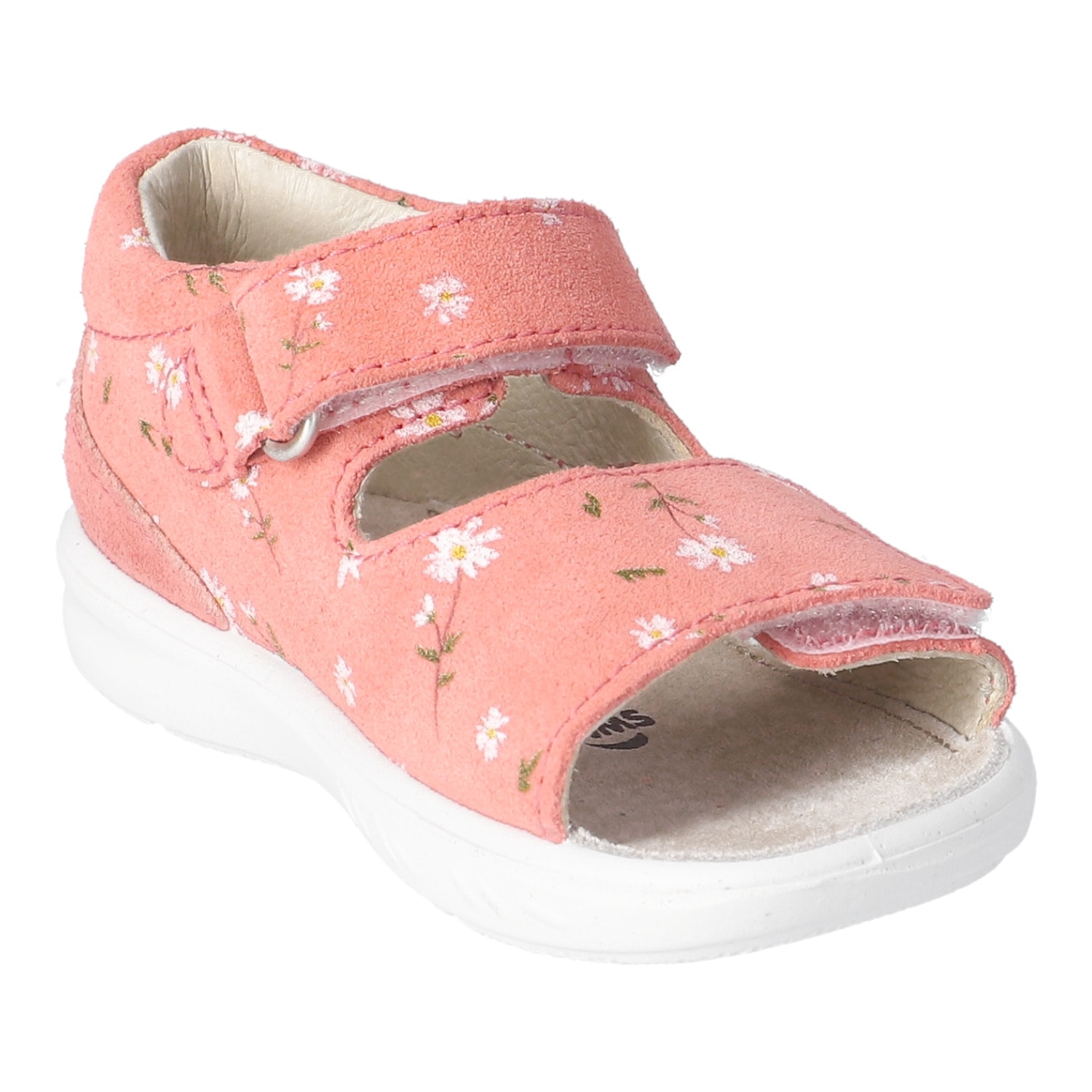 PEPINO by RICOSTA Lauflernschuh »Banu WMS: mittel«  Sandalette mit Klett und Animal Print, Grössenschablone zum Download
