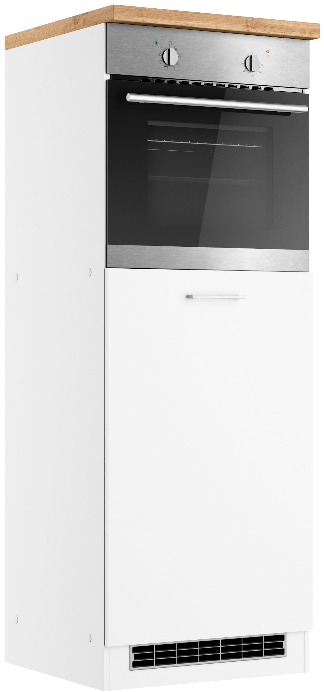 KOCHSTATION Armoire d'encastrement pour four »KS-Milan« meuble four 60 cm, façades mates ou brillantes