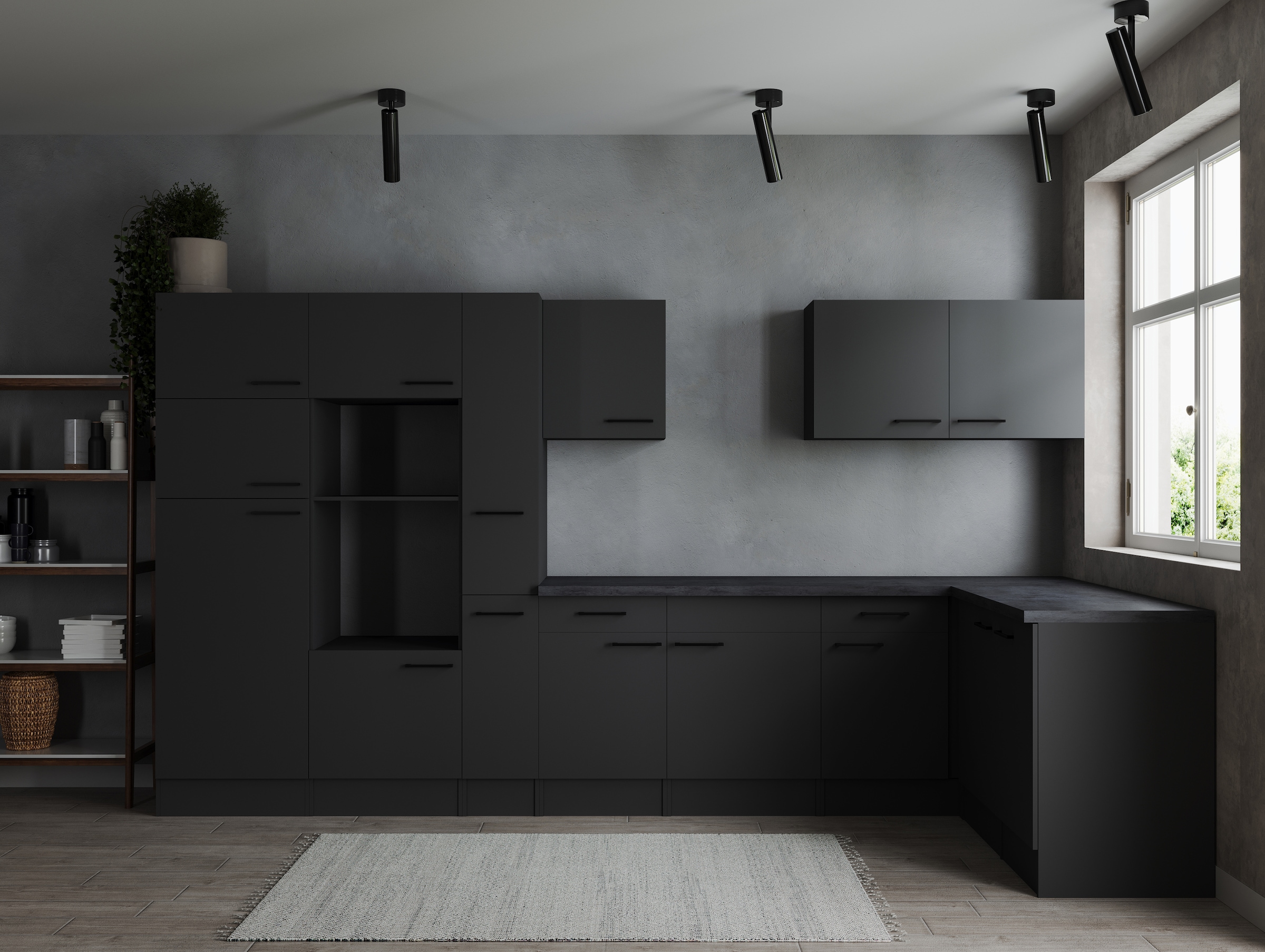 RESPEKTA Cuisine d'angle »Oliver« Breite 370 cm, 90 cm Arbeitshöhe, in exklusiver Konfiguration für OTTO