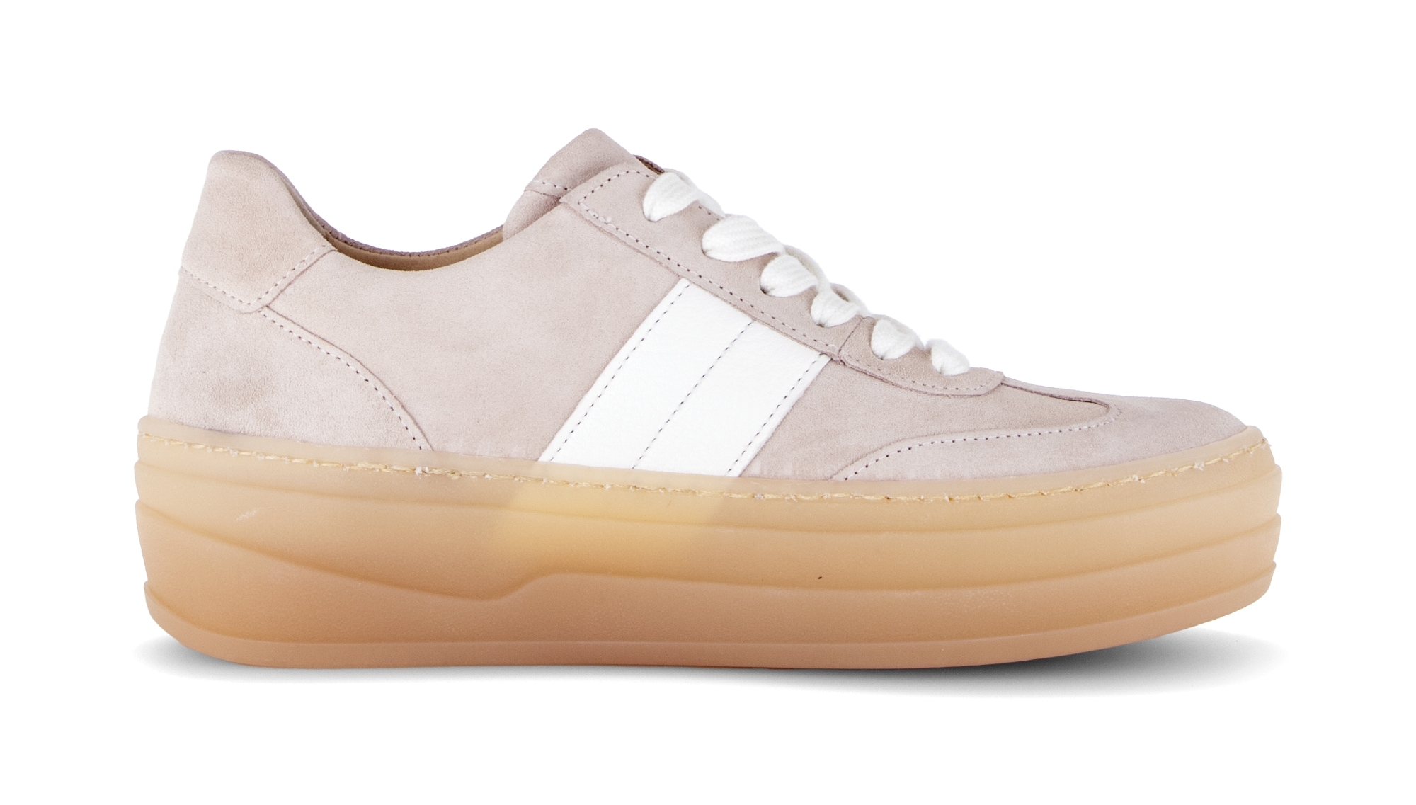 Gabor Baskets à plateforme  chaussure de loisirs, chaussure basse, chaussure à lacets avec semelle transparente