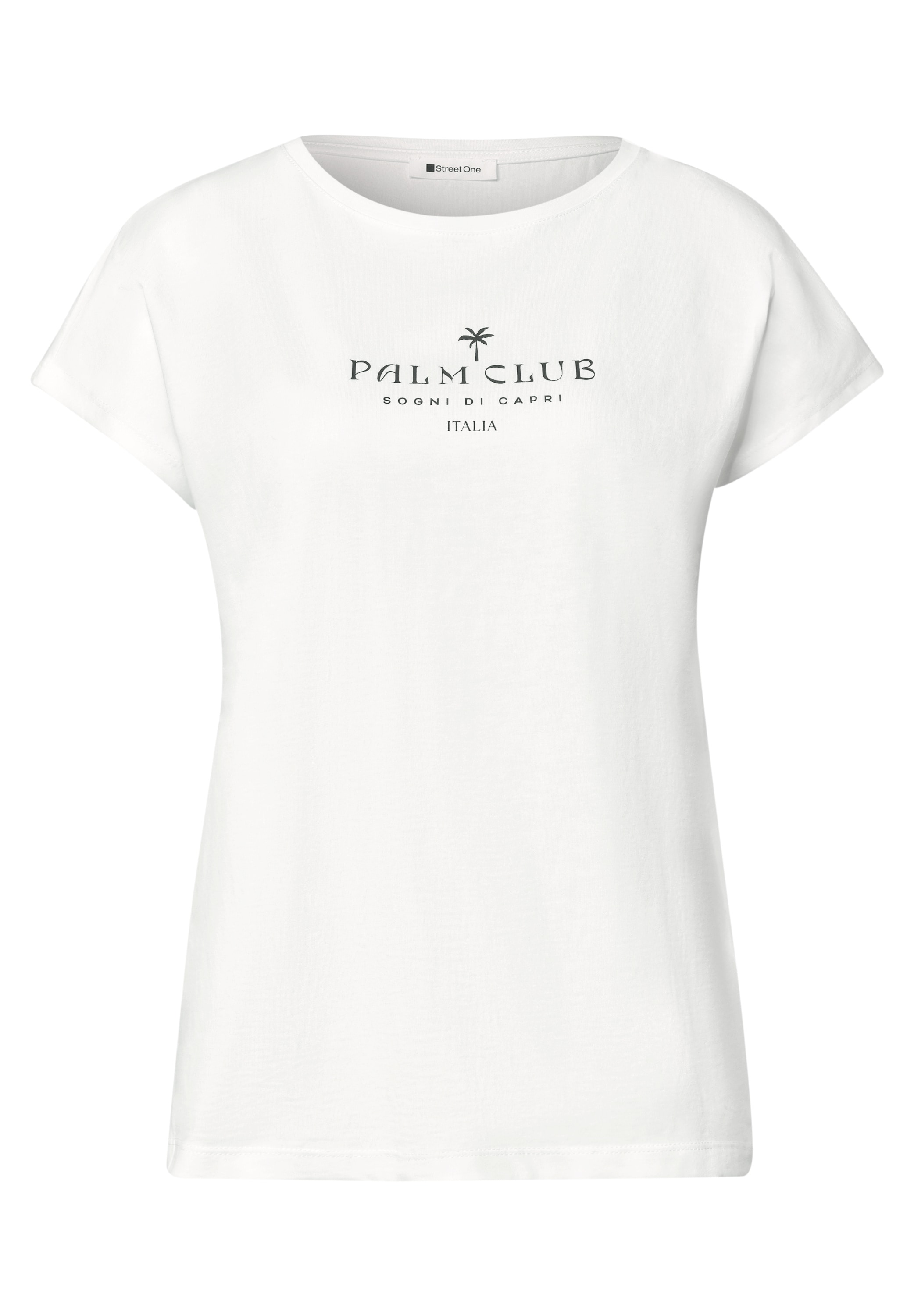 STREET ONE Shirttop Sommertop mit Wording