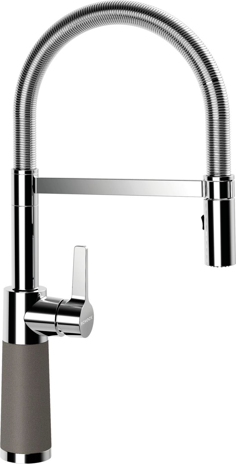 Schock Robinetterie de cuisine »SC-550« Sortie fixe, douchette à jet, clapet anti-retour, angle de rotation 150°