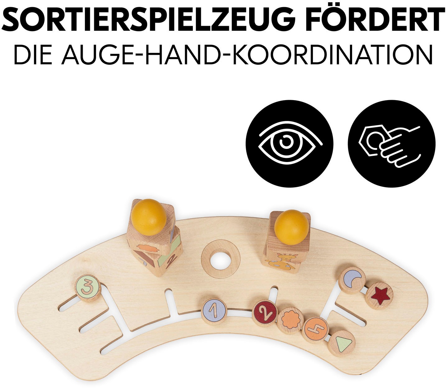Hauck Jouets à enficher »Play Sorting Giraffe« FSC® - schützt Wald