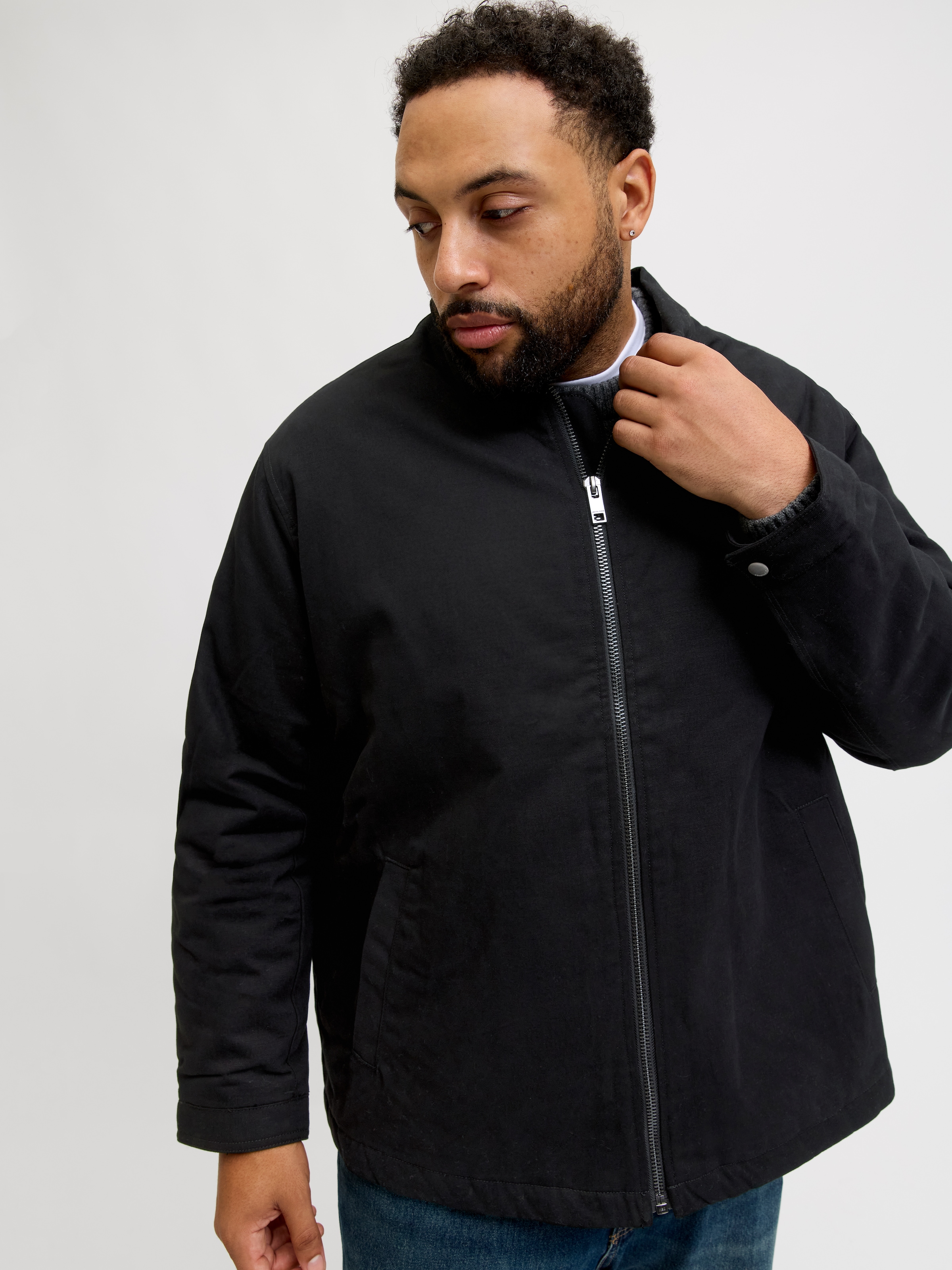 Jack & Jones PlusSize Outdoorjacke »JJEDOVER WORKER JACKET SN PLS« ohne Kapuze