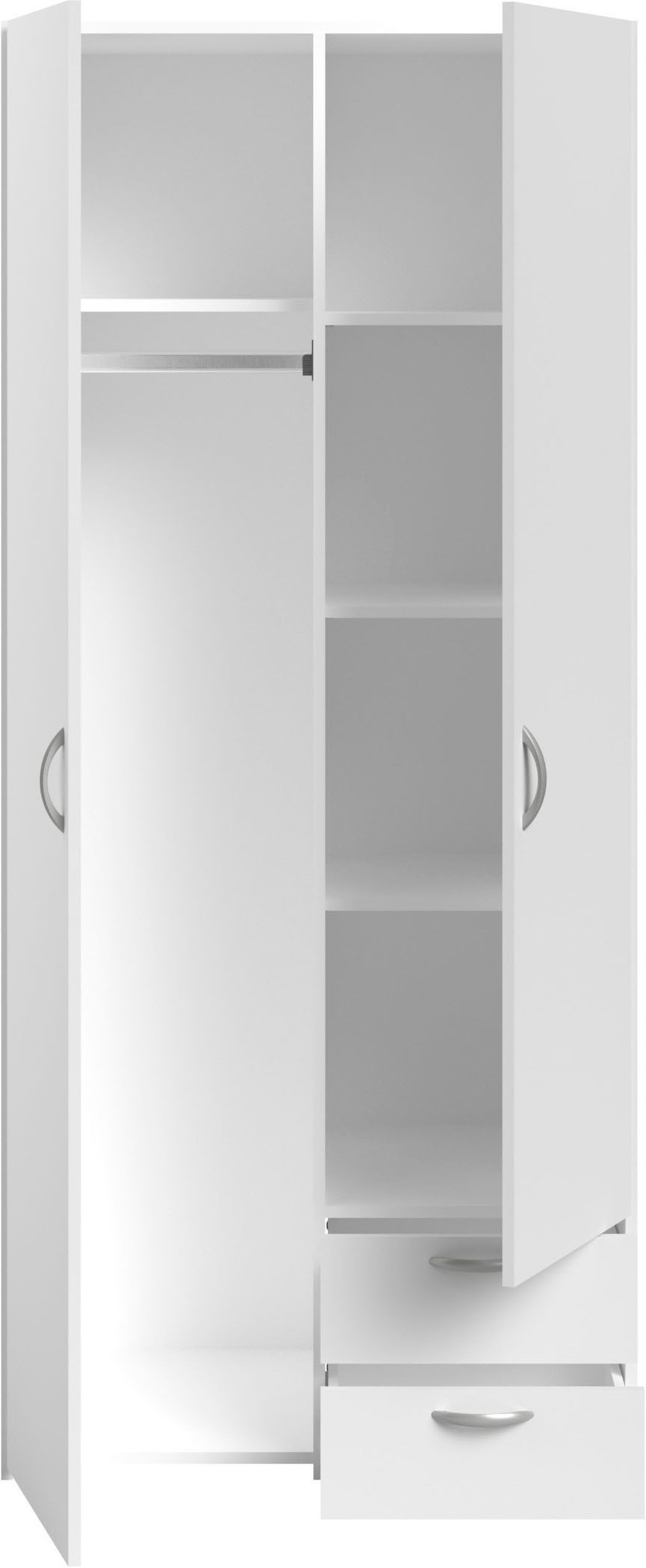 Parisot Set de chambre d'adolescent »Parisot Milky 13« 3 cuis tlg. viel Stauraum, halbhohes Hochbett