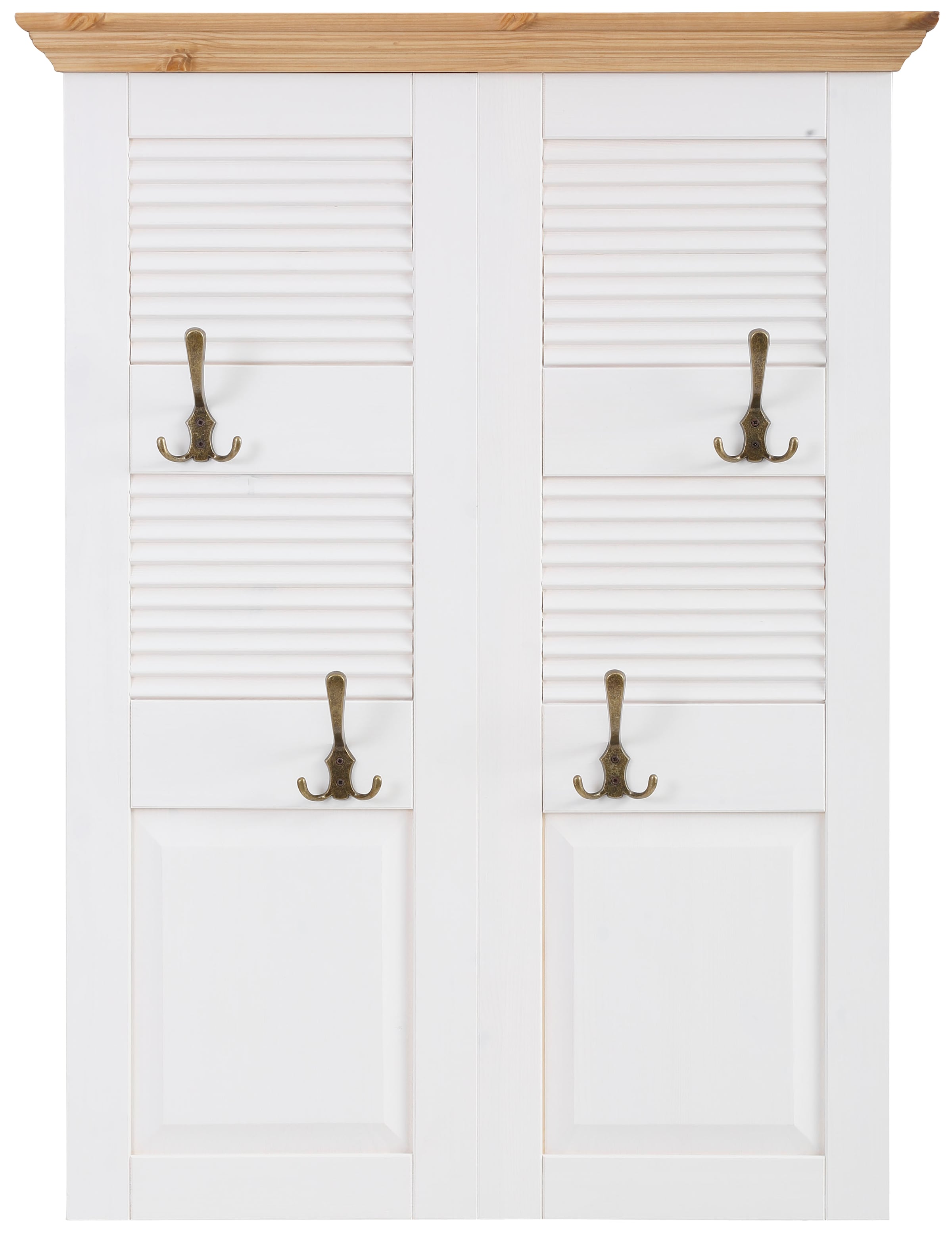 GOODproduct Garderobenpaneel »Ayanna« Breite 84 cm, mit 4 Doppelhaken, aus massiver Kiefer, FSC®