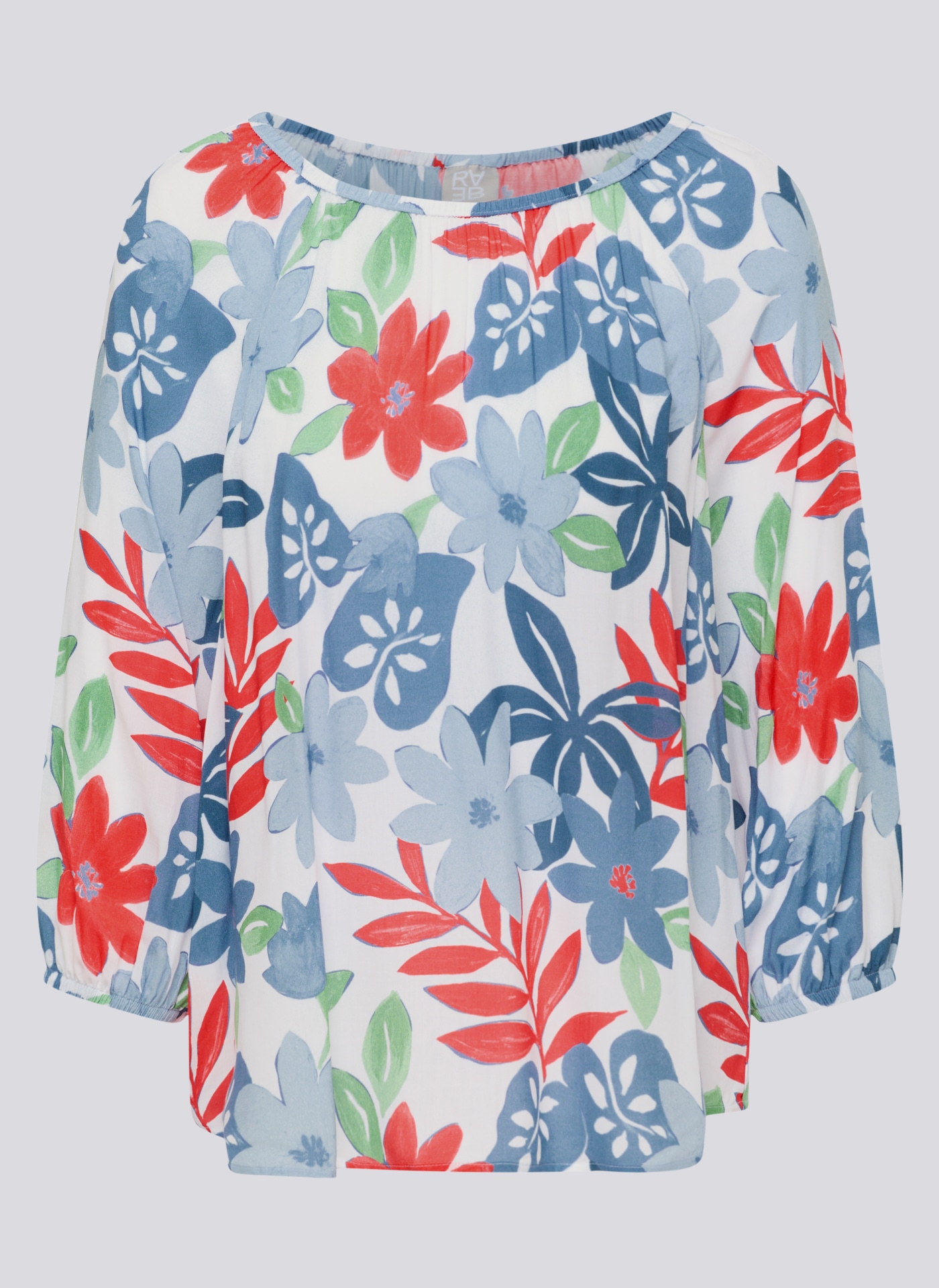 Rabe Klassische Bluse mit All-Over Print