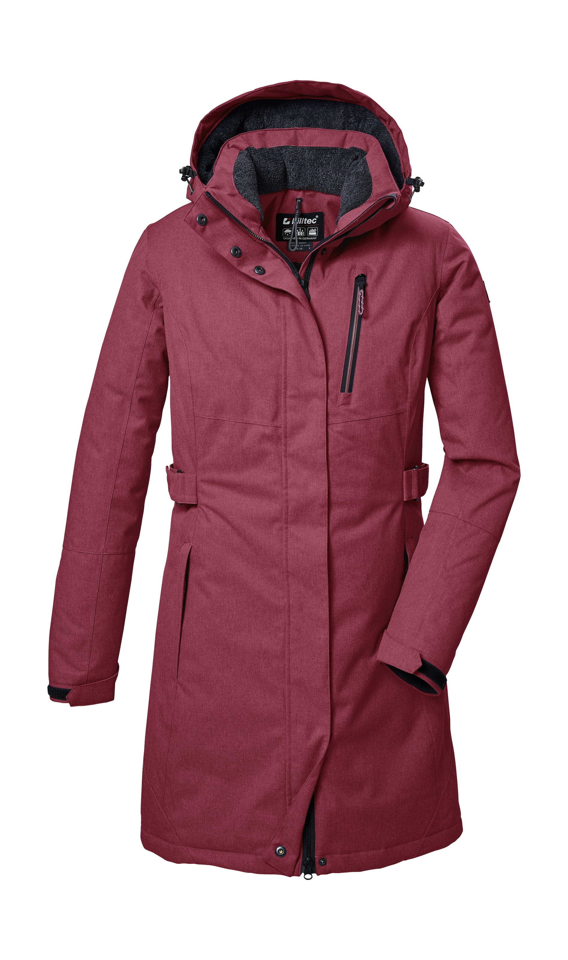 Killtec Parka »KOW 303 WMN PRK« Wasserdichter, atmungsaktiver Damenparka mit abnehmbarer Kapuze