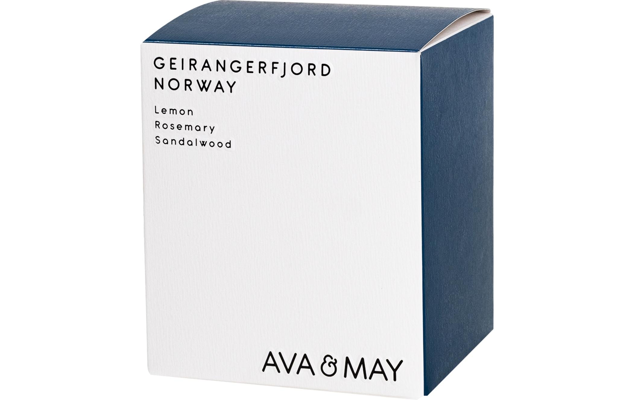 AVA & MAY Bougie parfumée »Geirangerfjord 200 g«