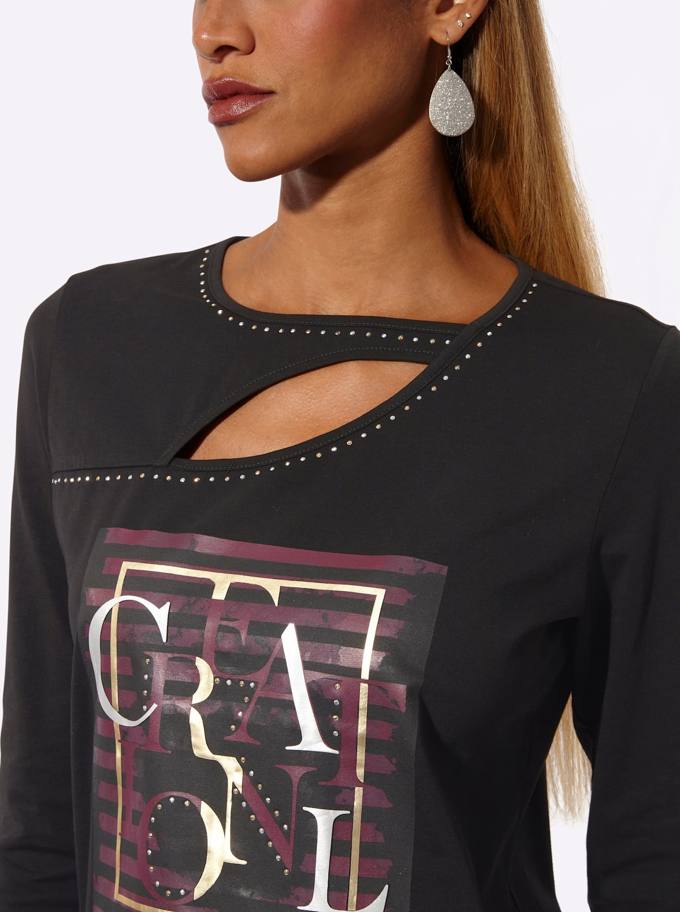 creation L T-shirt à manches 3/4 »Druck-Shirt« 1