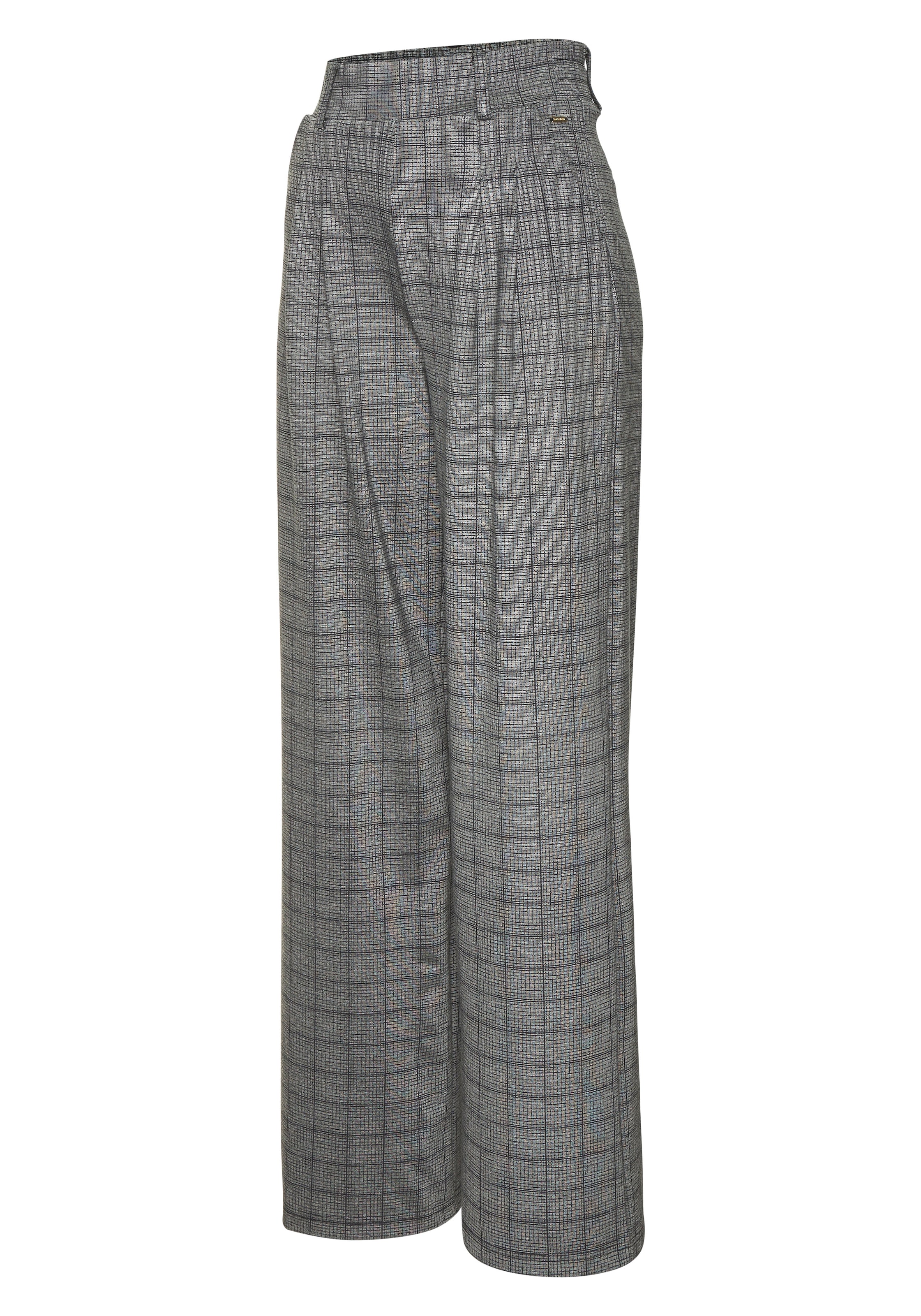 LASCANA Schlupfhose »extra Weit mit Bundfalten«  mit Jacquard Strickmuster oder uni schwarz