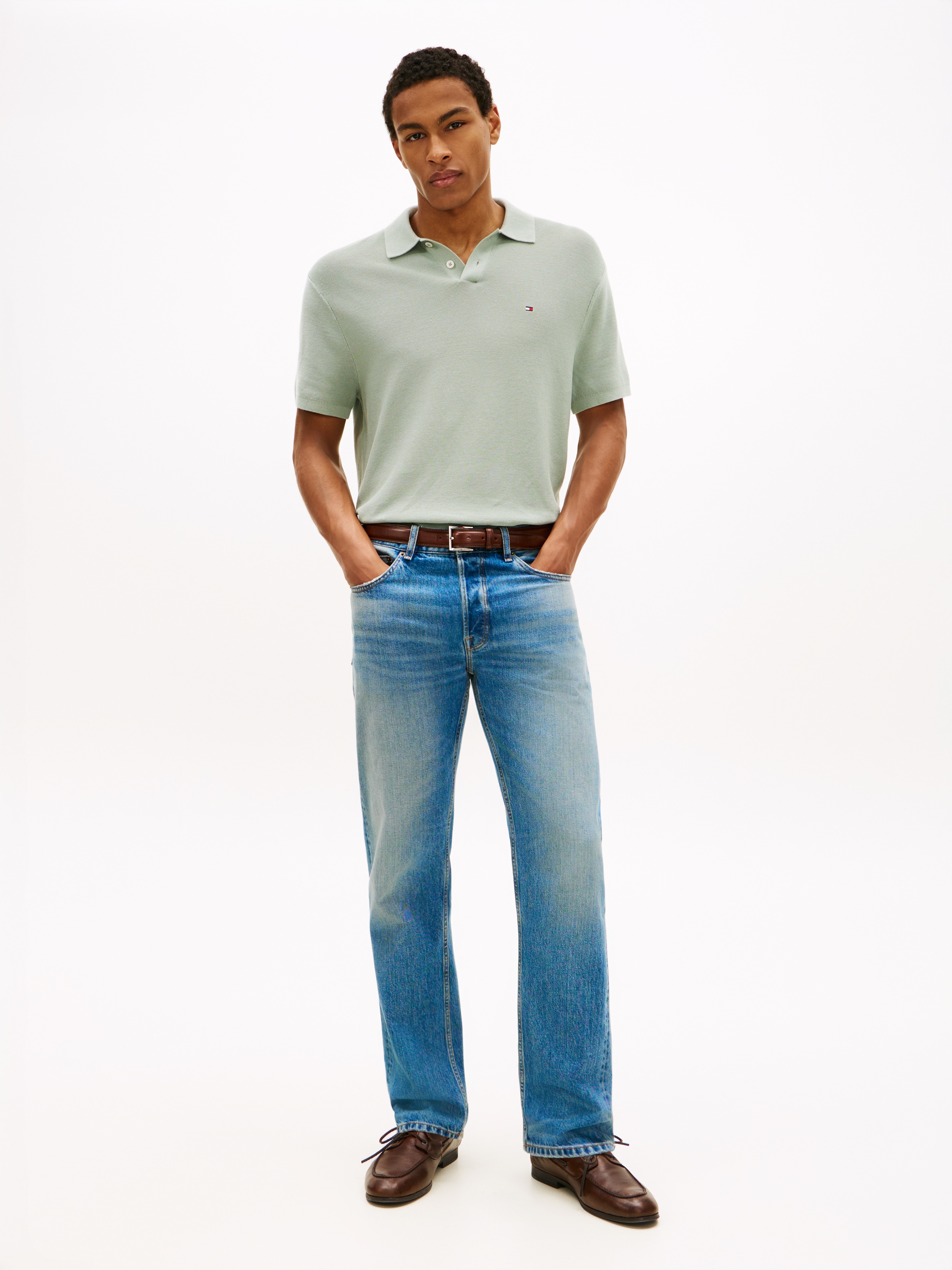 Tommy Hilfiger Polokragenpullover »COOL TOUCH STRUCTURE« Regular fit mit Polokragen