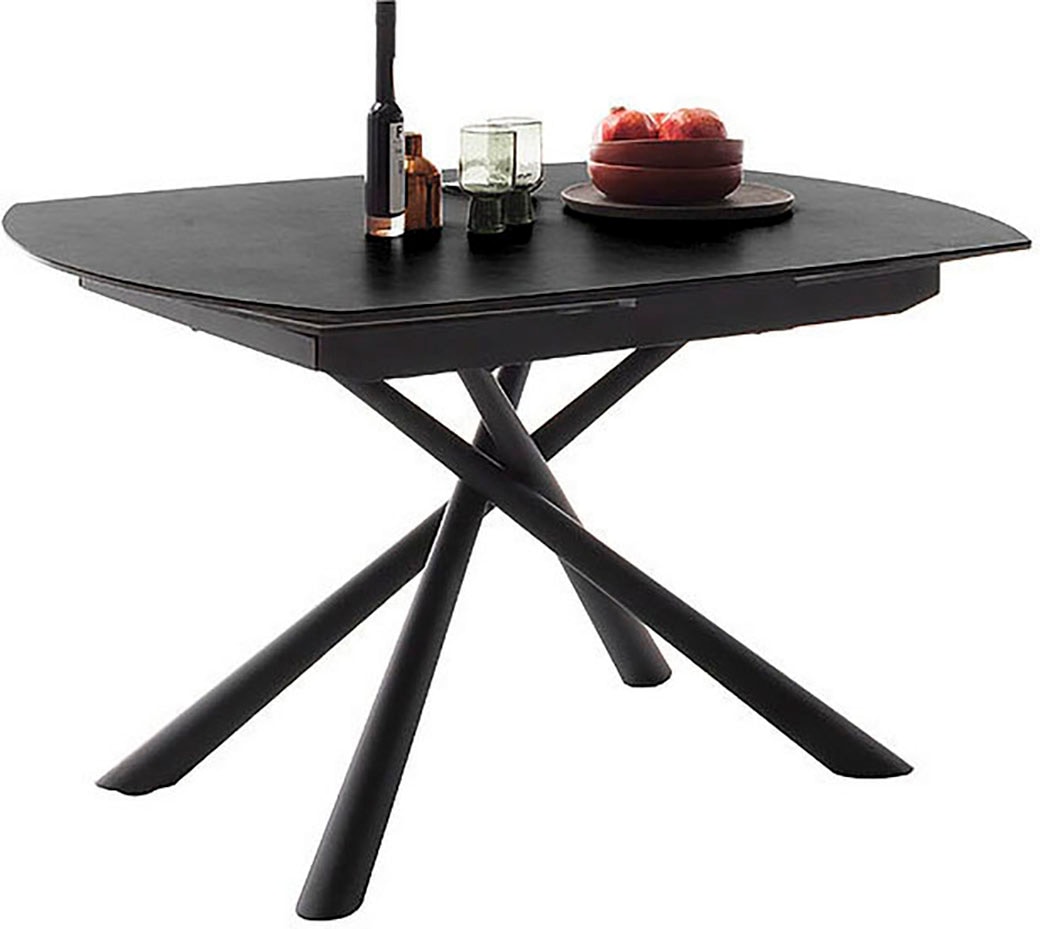MCA furniture Esstisch »NICOSIA Vierfusstisch 130-190 cm« Einzelstück,  Keramik, Metall, Rotationsauszug, ausziehbar, Tischplatte 11 mm