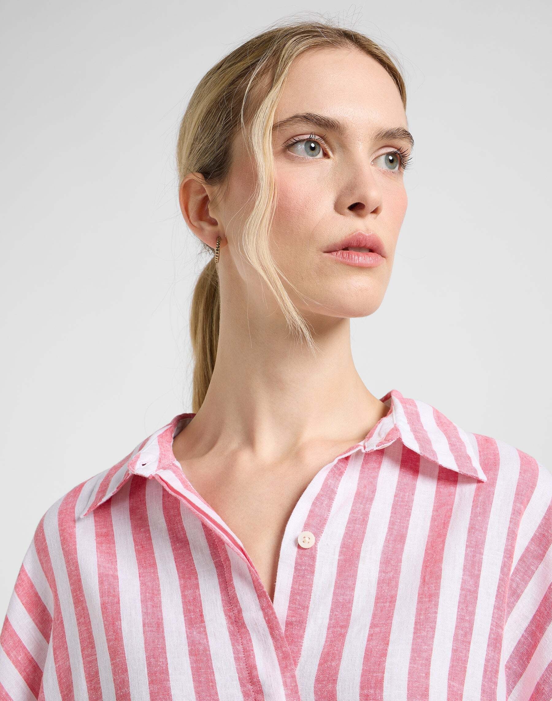 Lee® Blouse à manches longues »Lee Leinenhemd Elasticated Shirt«