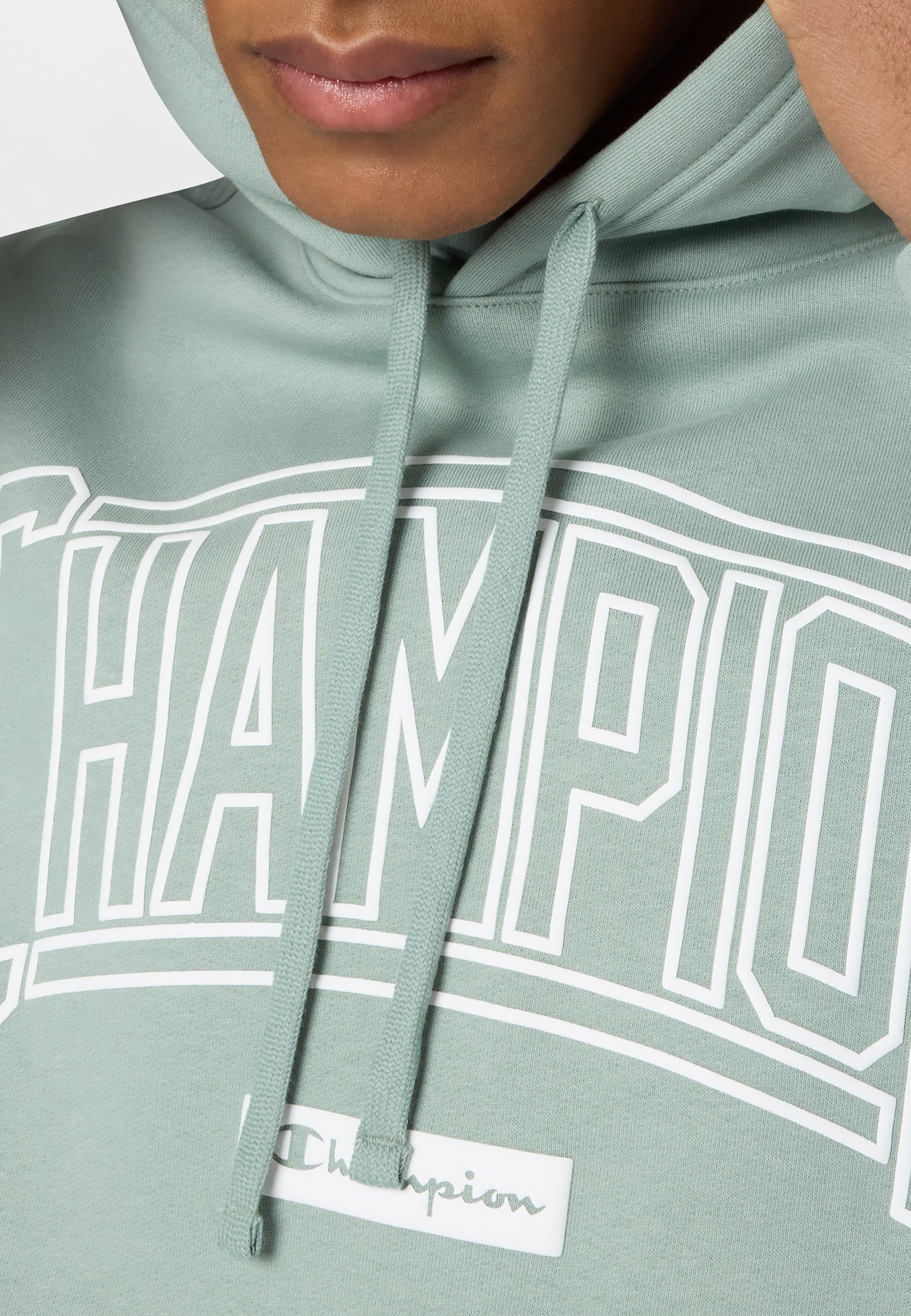Champion Kapuzensweatshirt »COLLEGE Relax Fit Fleece Hoodie«, mit Kordelverschluss, Langarm-Design, gerader Abschluss, normale Länge
