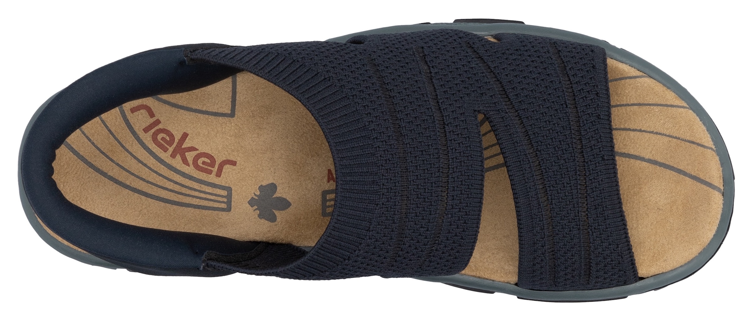 Rieker Sandale  Trekkingsandale, Outdoorsandale, Sommerschuh mit Elastik-Einschlupf