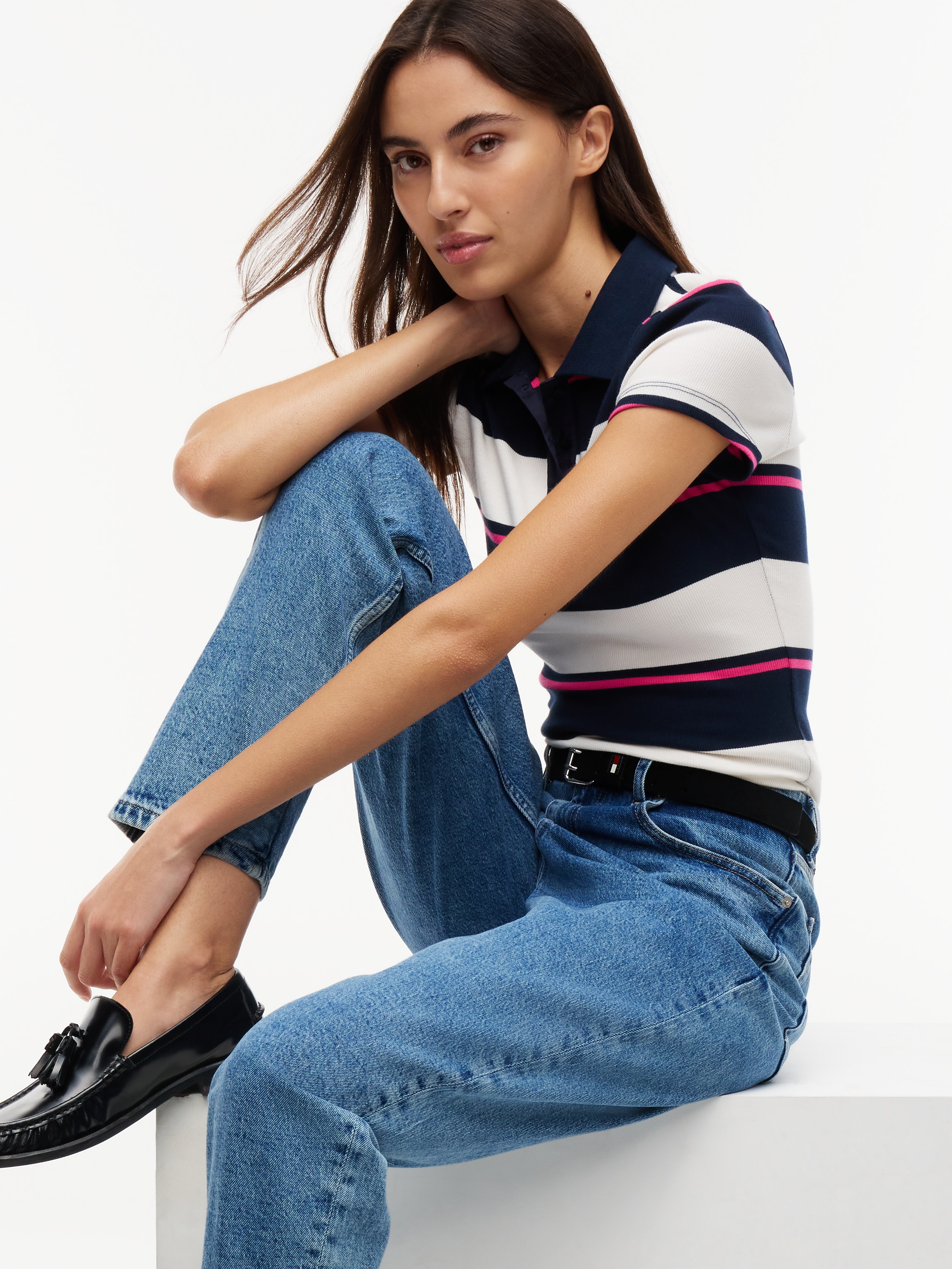 Tommy Jeans Mom-Jeans »90'S MOM HIGH TAPERED BJ4138« Baumwollmischung