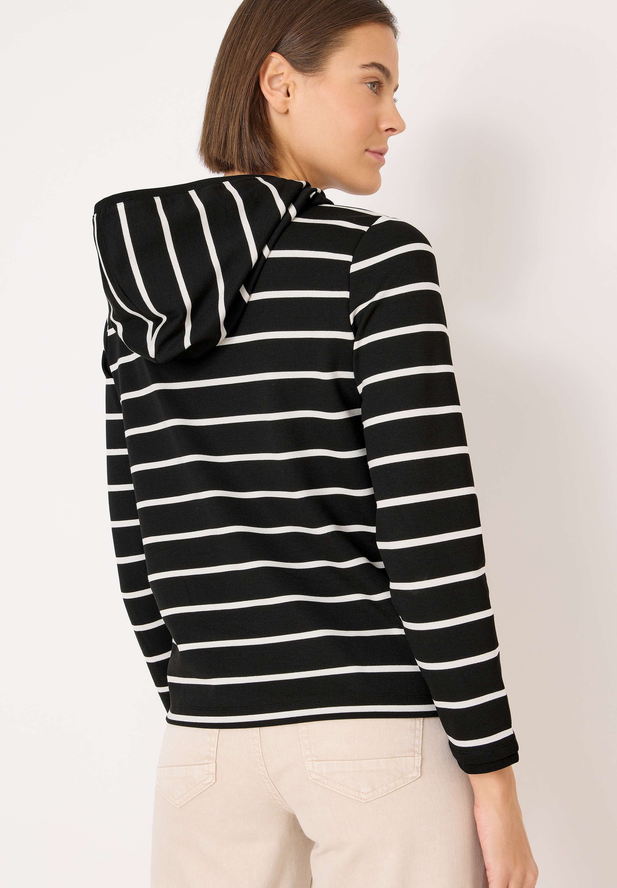 Cecil Hoodie , gestreift, mit Kapuze
